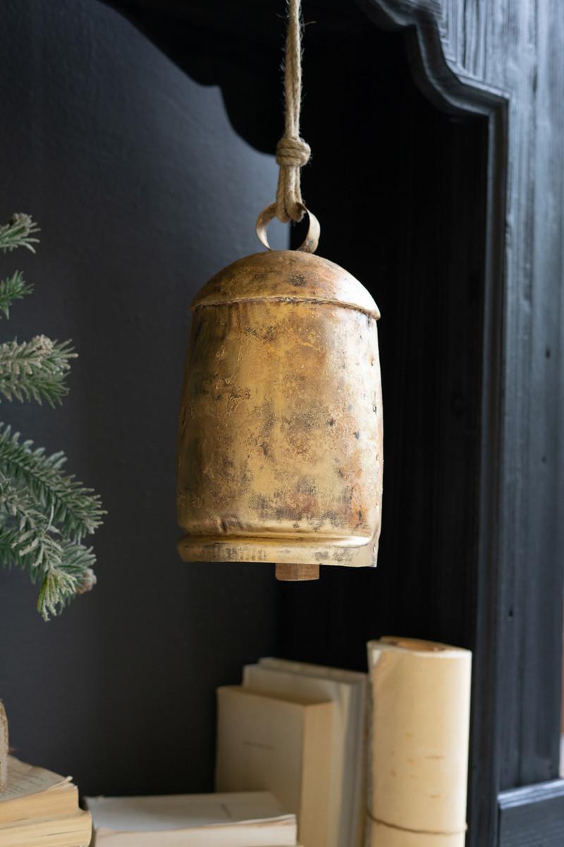 Antique Gold Christmas Bell