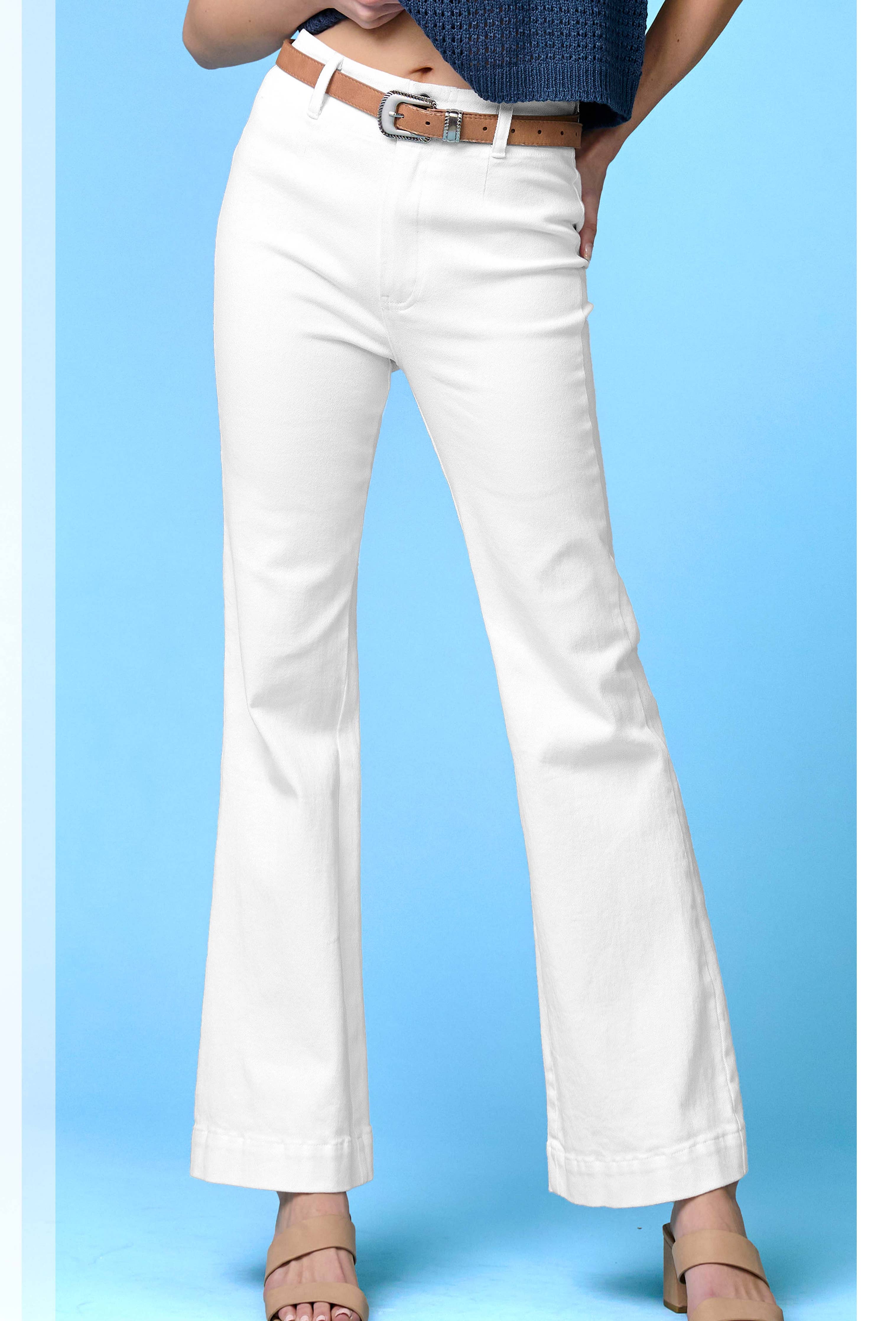 Soft Washed High Waisted Flare Pants