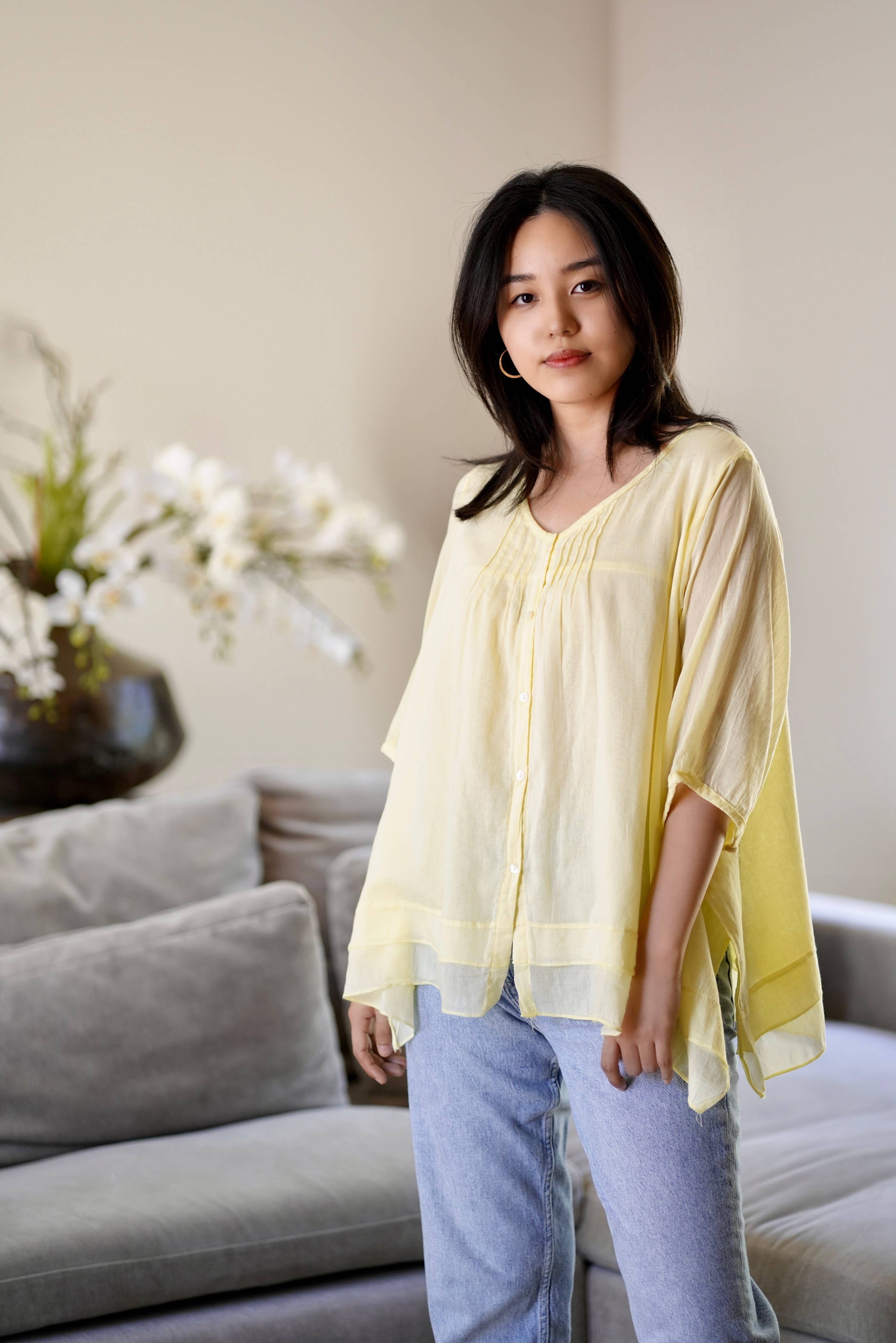 Flowy Cotton Blouse