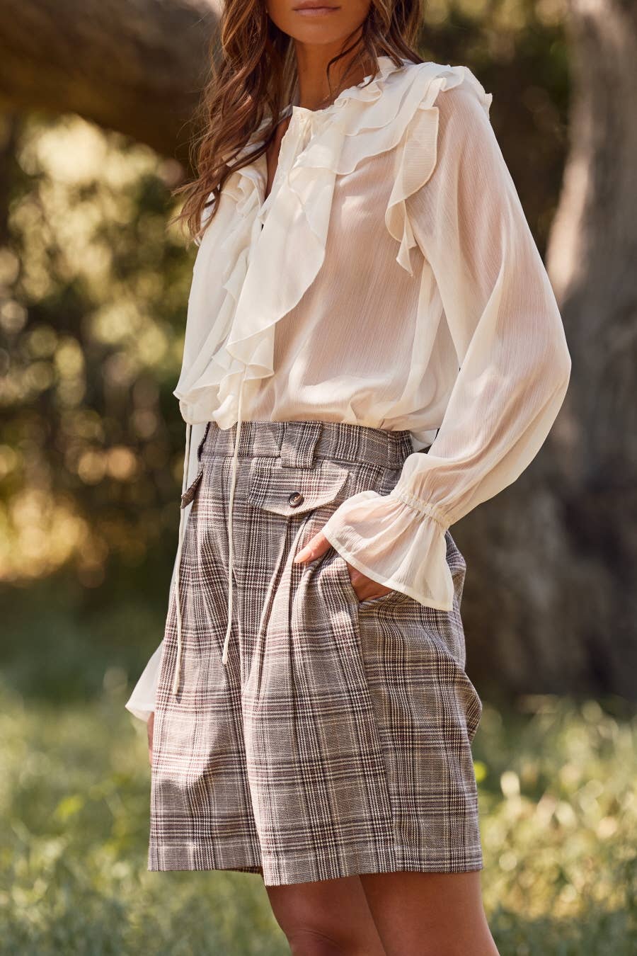 Sheer Chiffon Blouse