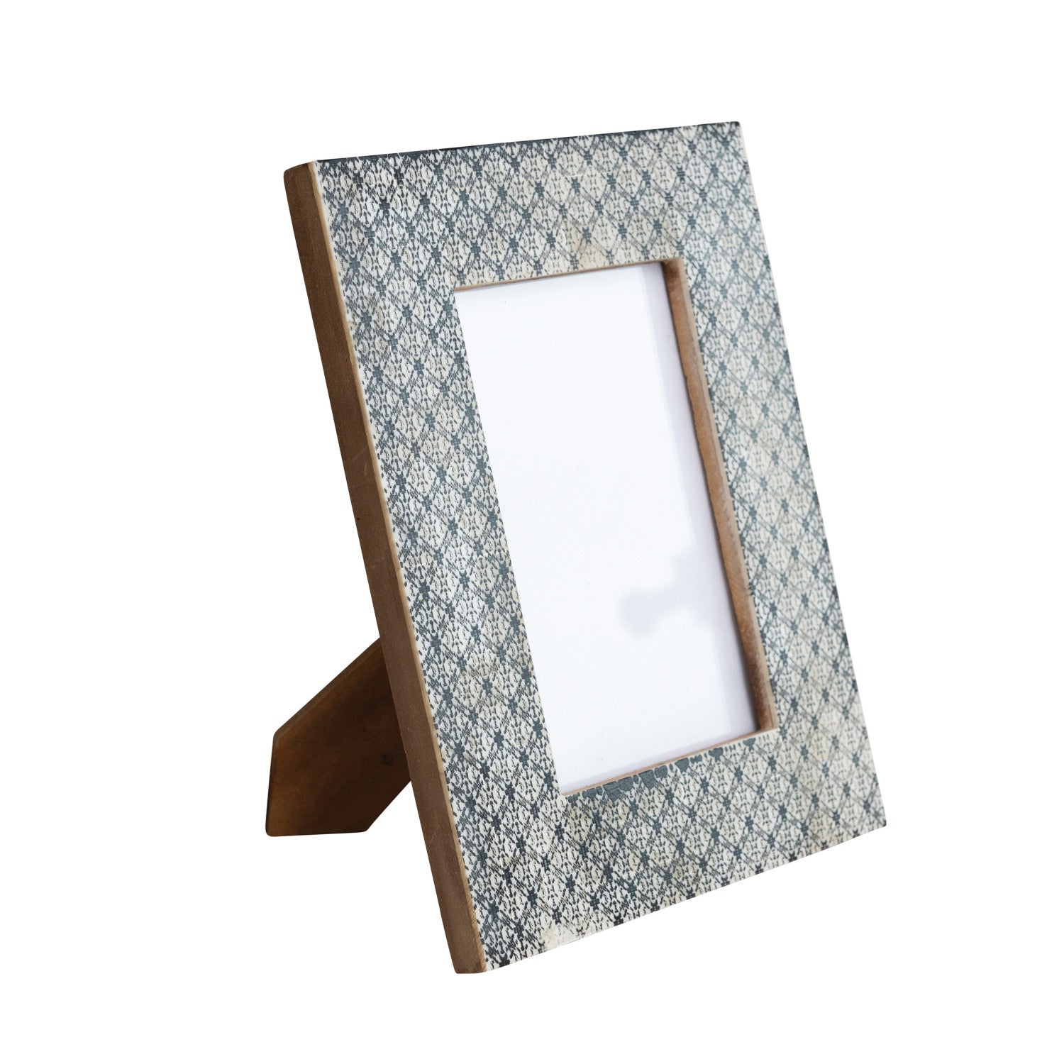 Charcoal Patterned Picture Frame