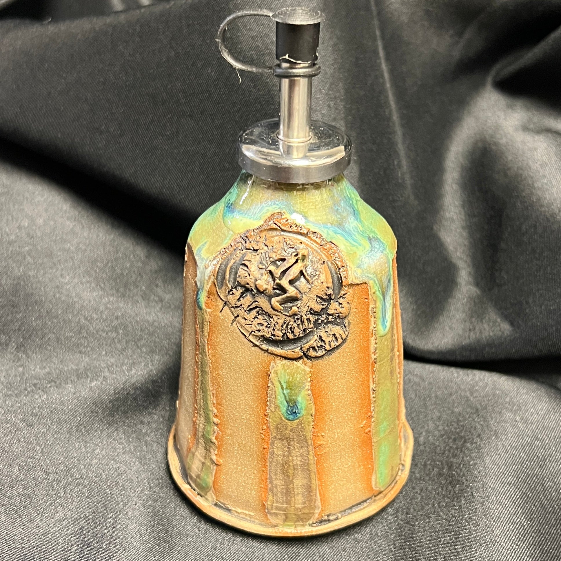 Green Frog Dressing Cruet