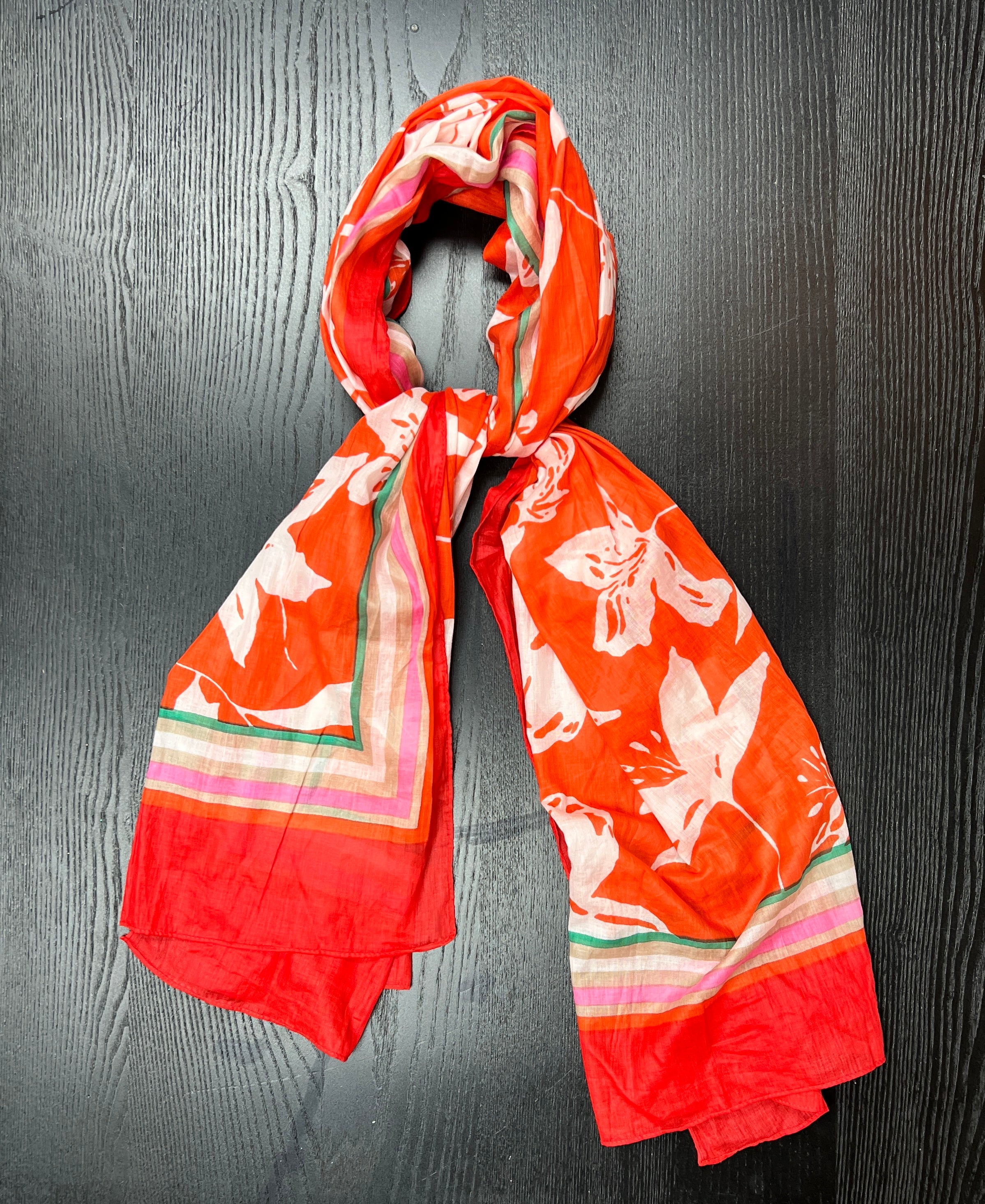 Orange Lilies Scarf