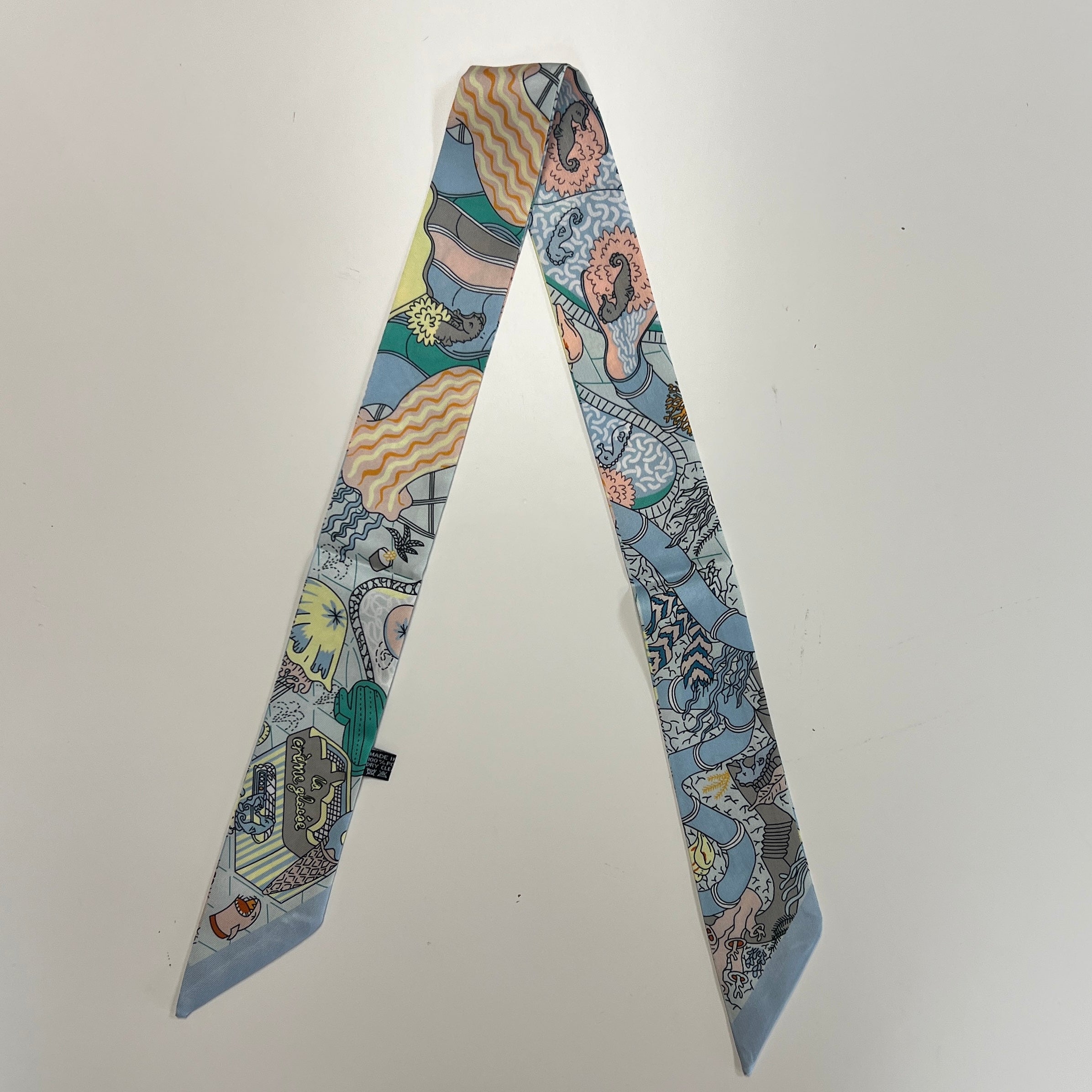 Pastel Patterned Twilly