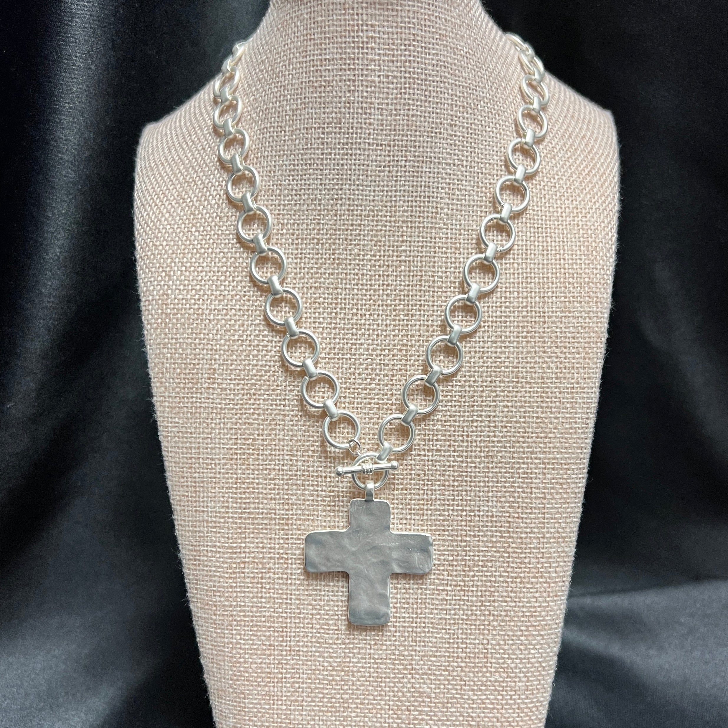 Matte Cross Necklace