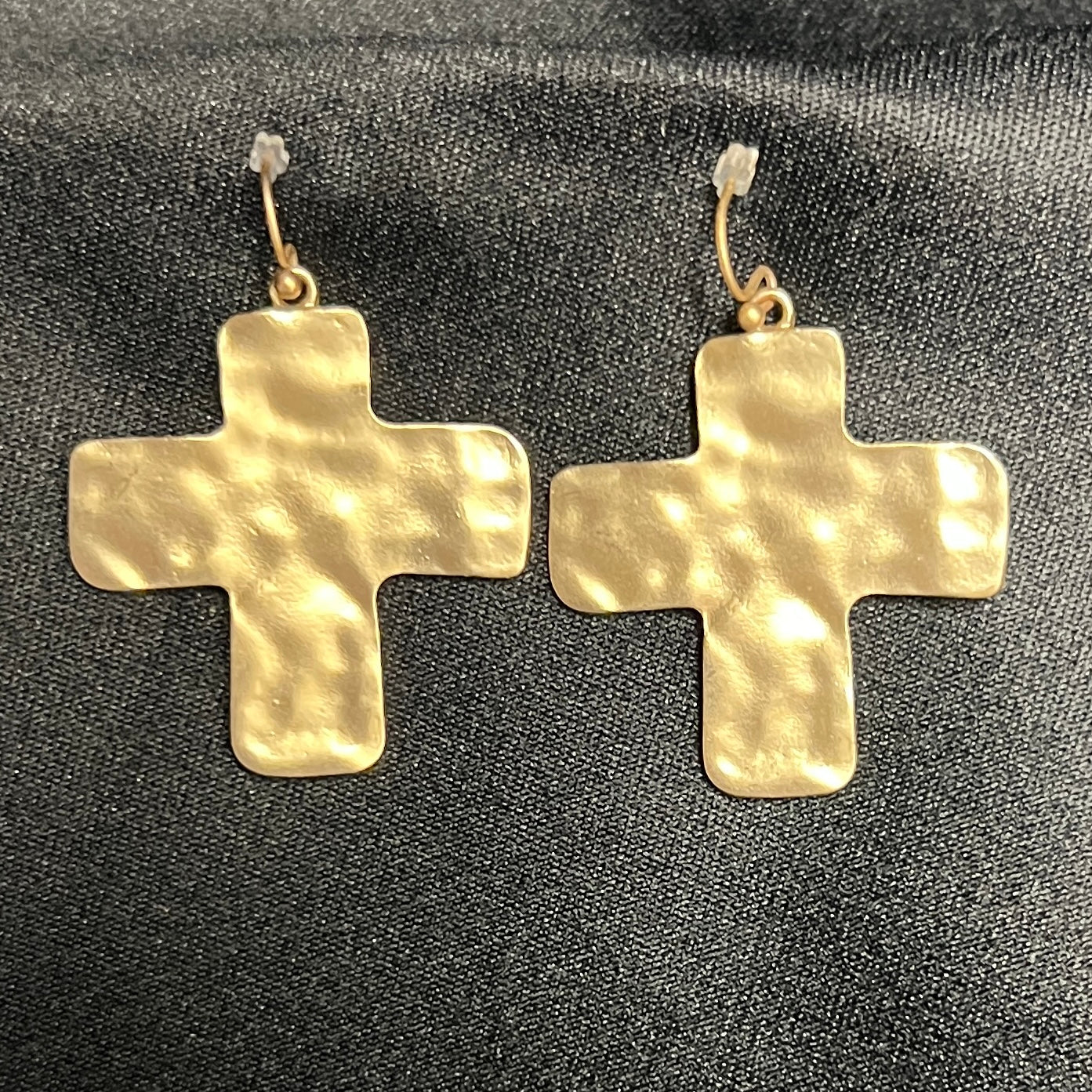 Matte Cross Earrings