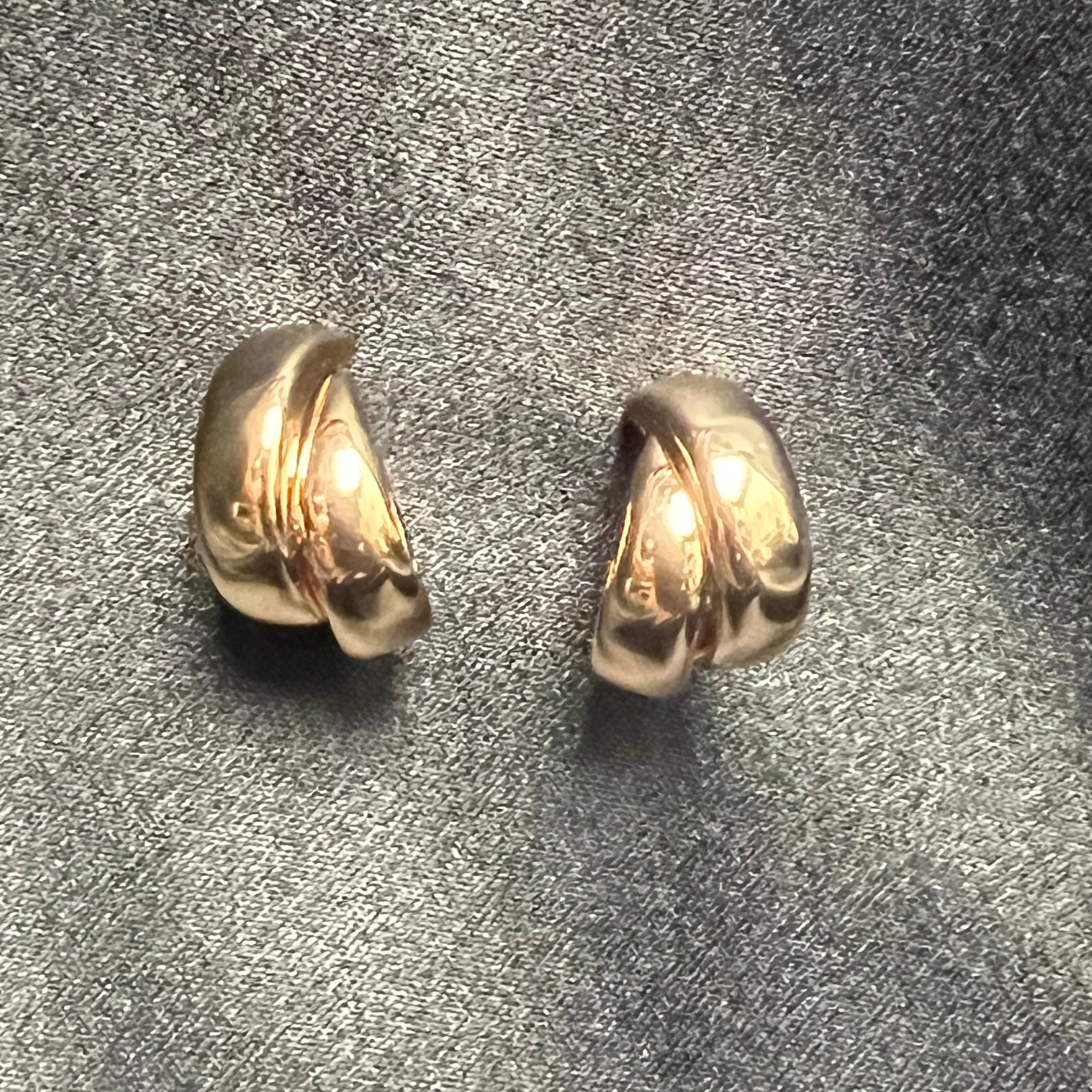 Gold Double Loop Earrings