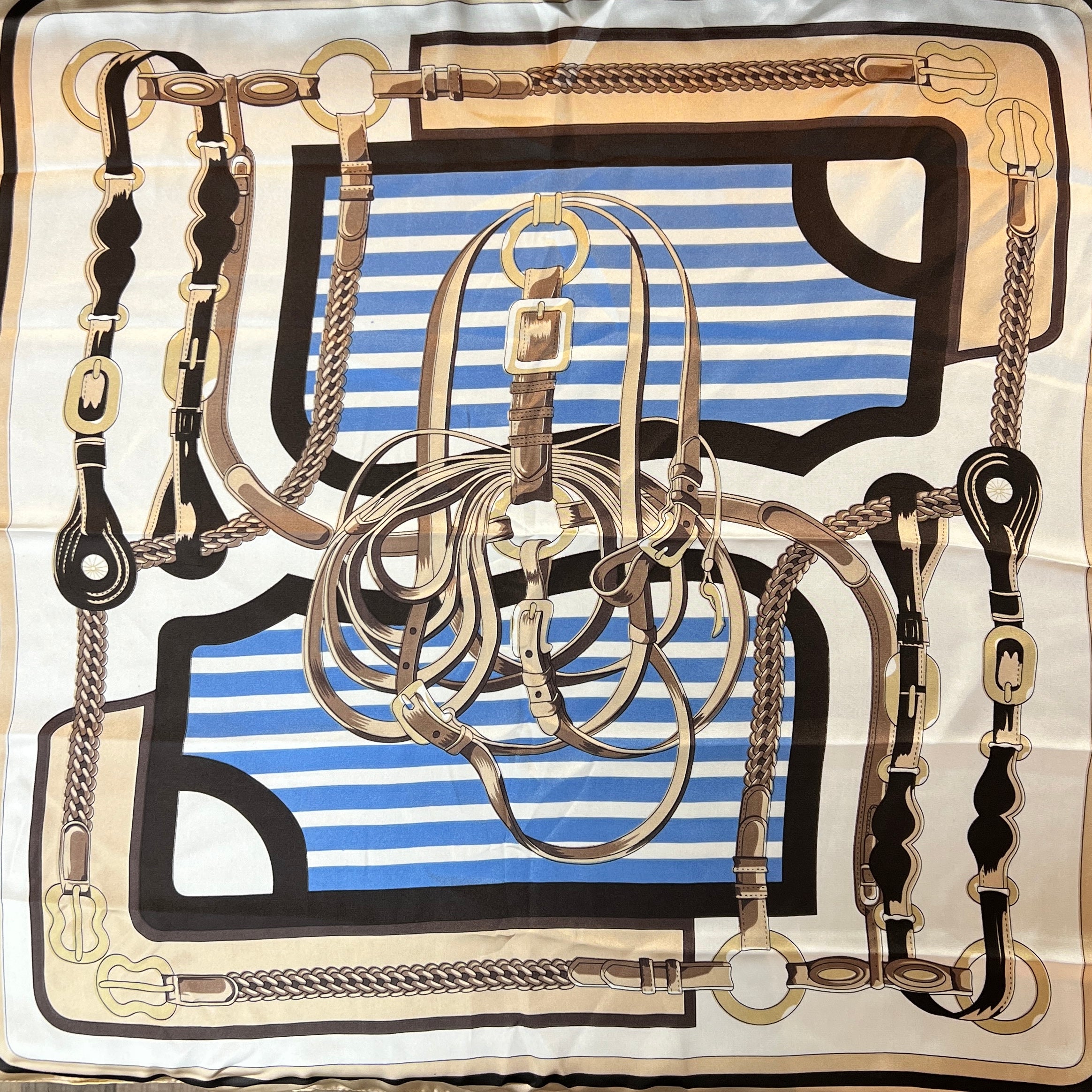 Brown Buckle Scarf