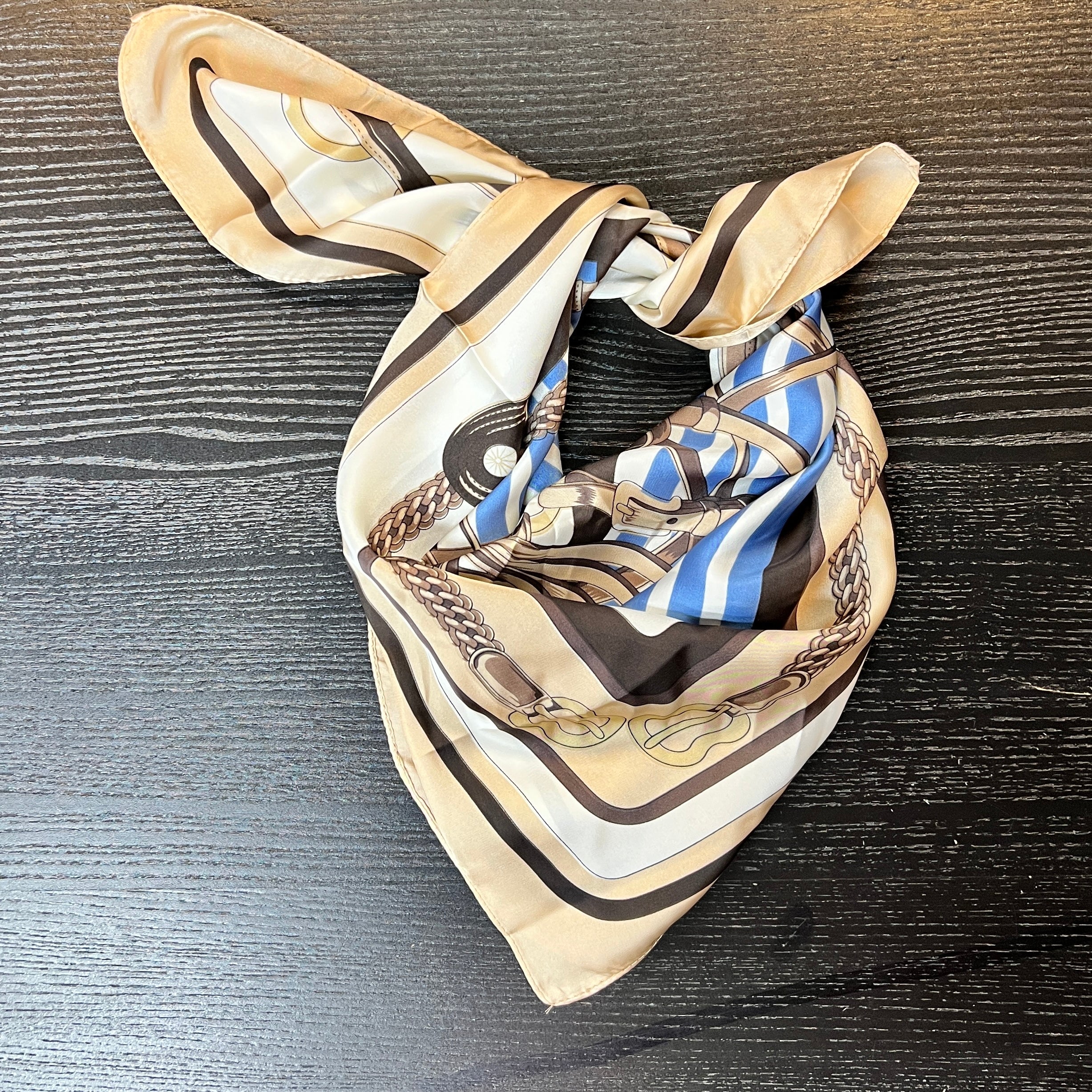 Brown Buckle Scarf