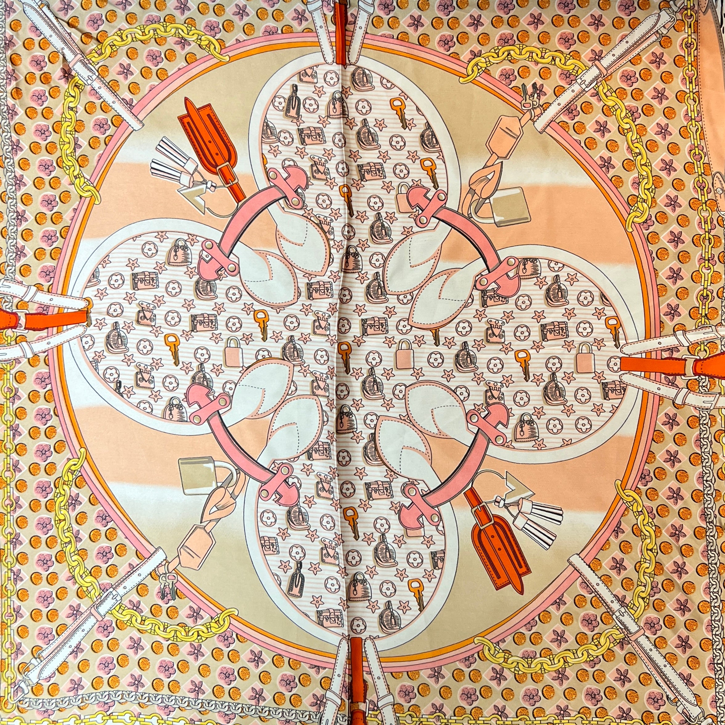 Orange Travel Scarf