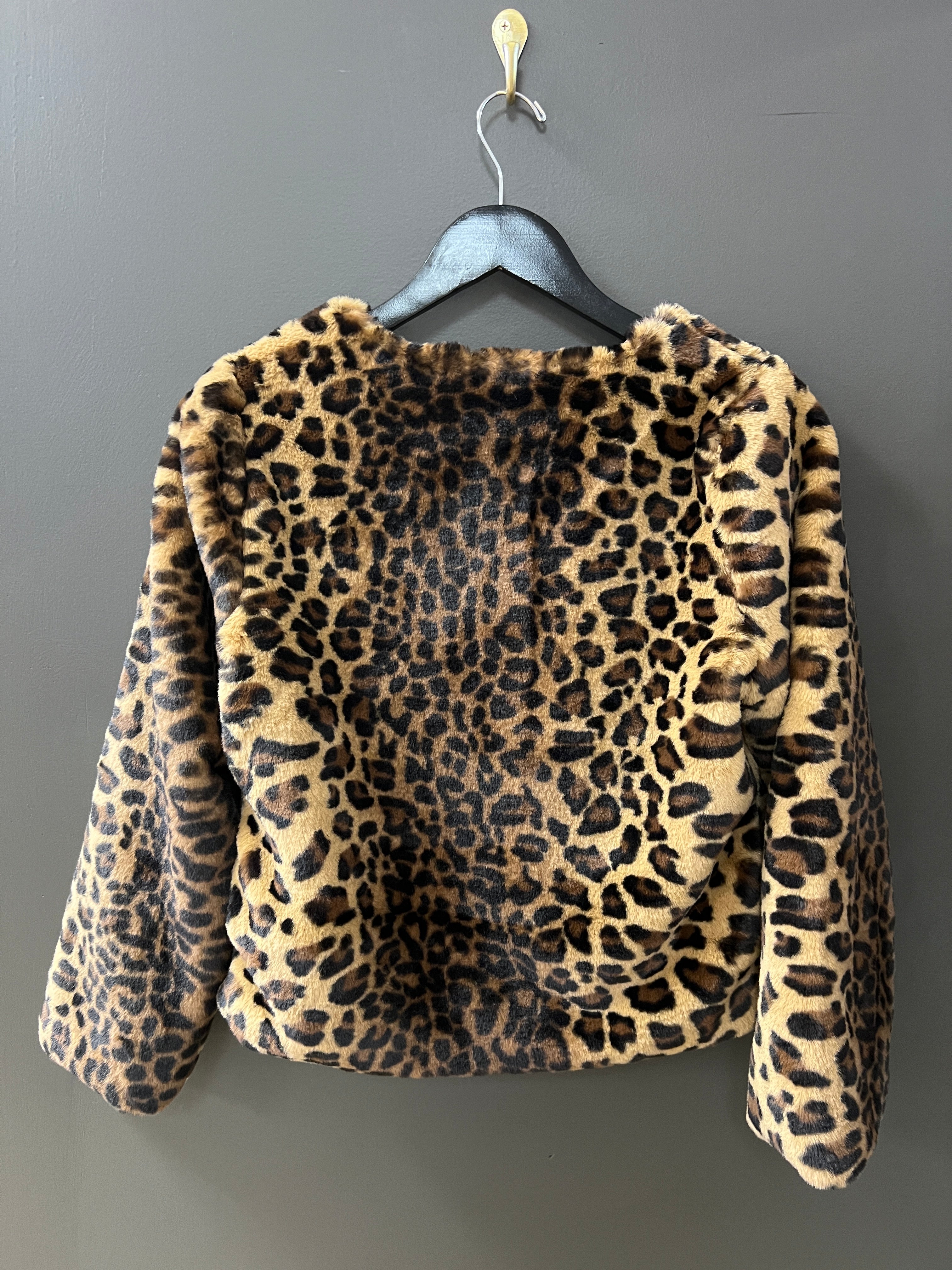 Leopard Faux Fur Jacket