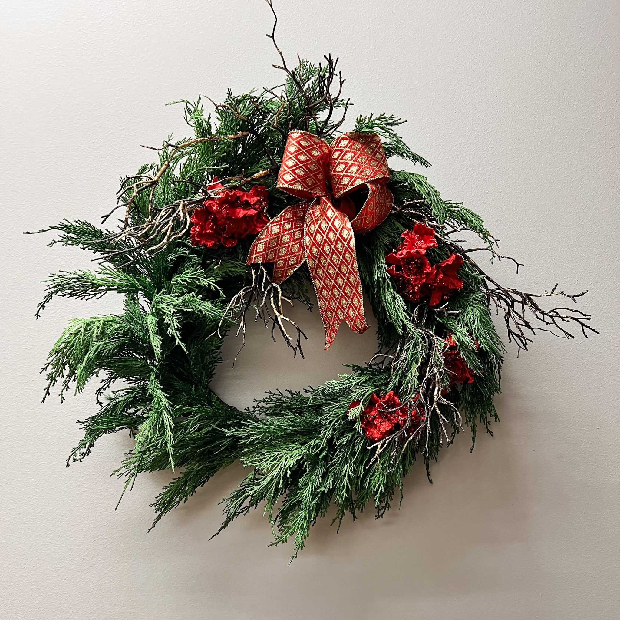 Hydrangea + Twig Wreath