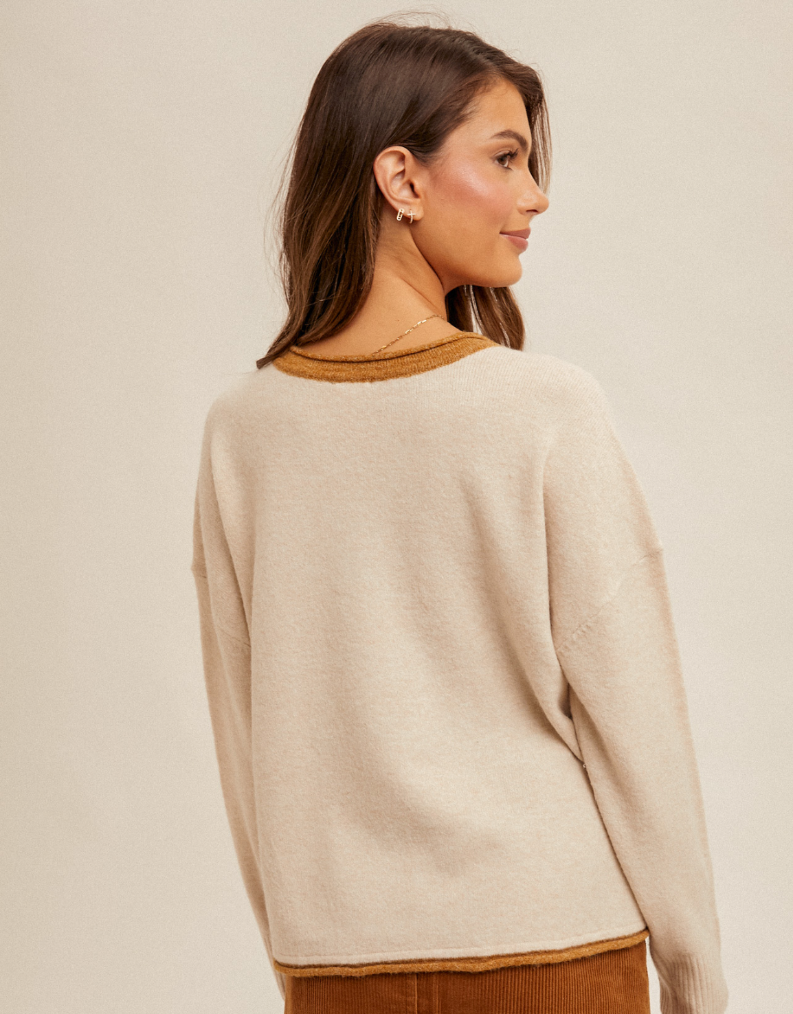 Notch Neck Sweater