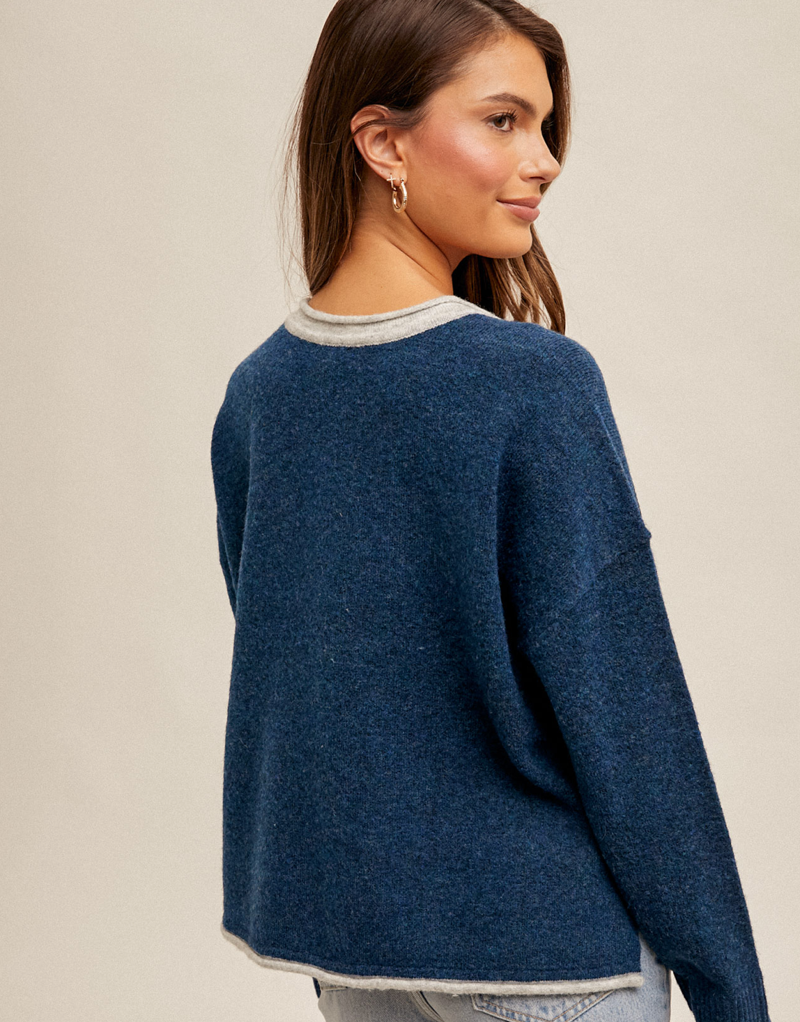 Notch Neck Sweater