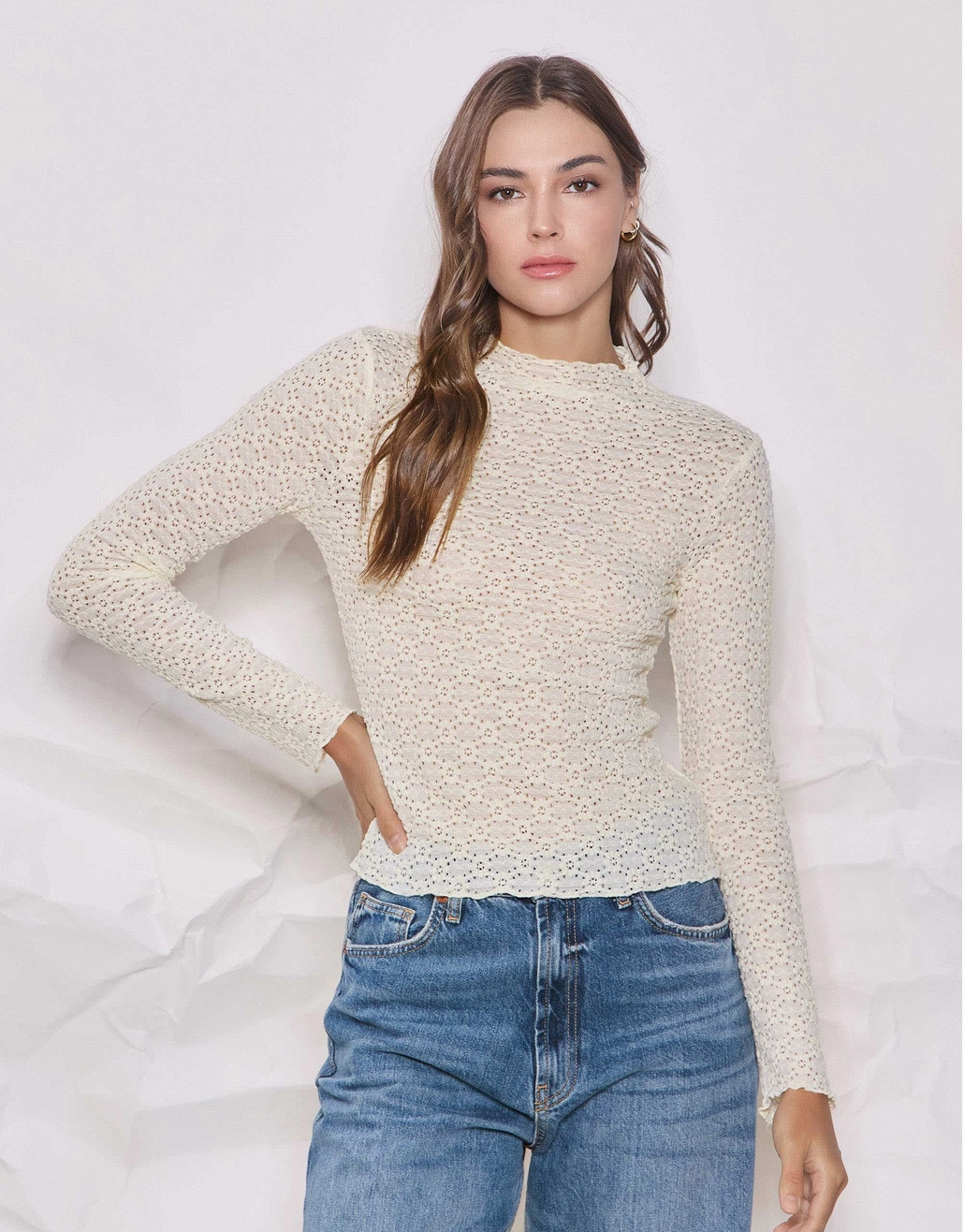 Lace Knit Top