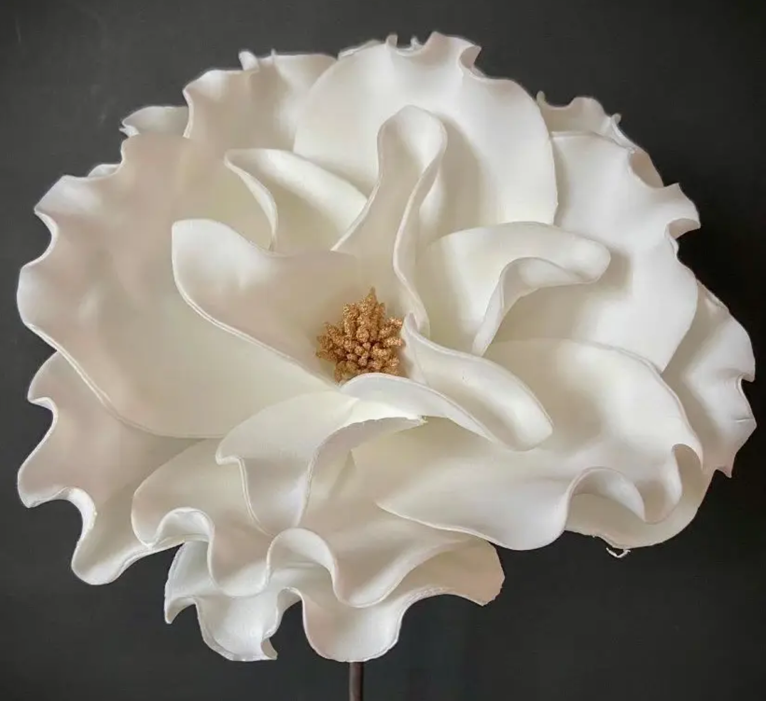 White Bloom w/ Gold Center