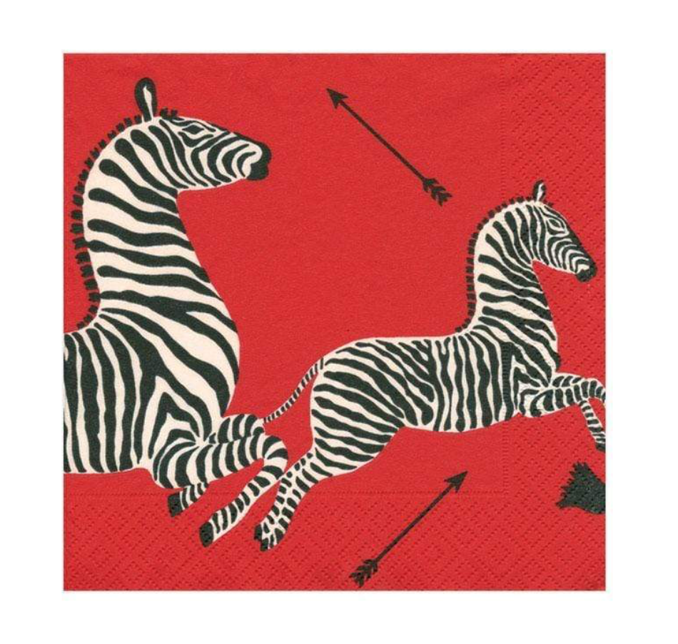 Zebras Cocktail Napkin