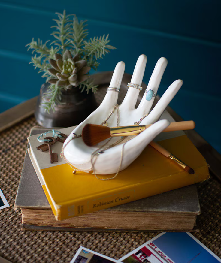 Ceramic Hand Jewelry Holder