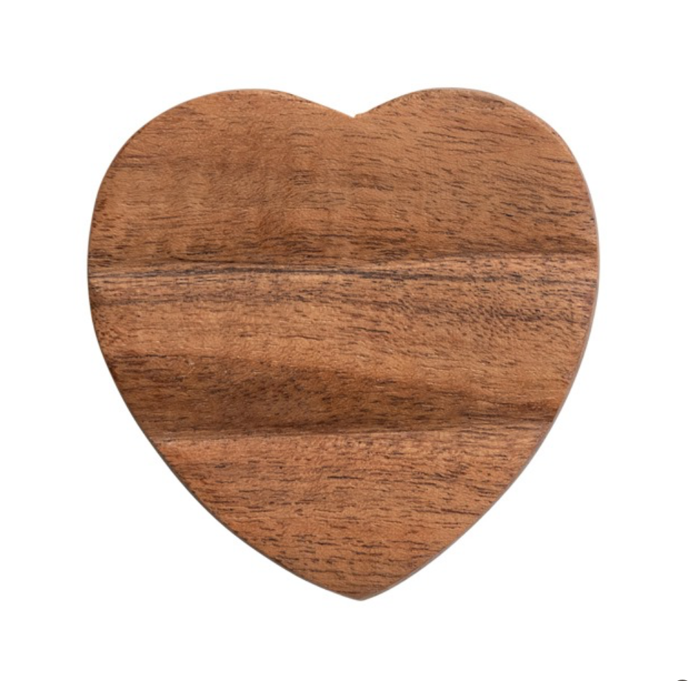 Marble & Wood Heart Box