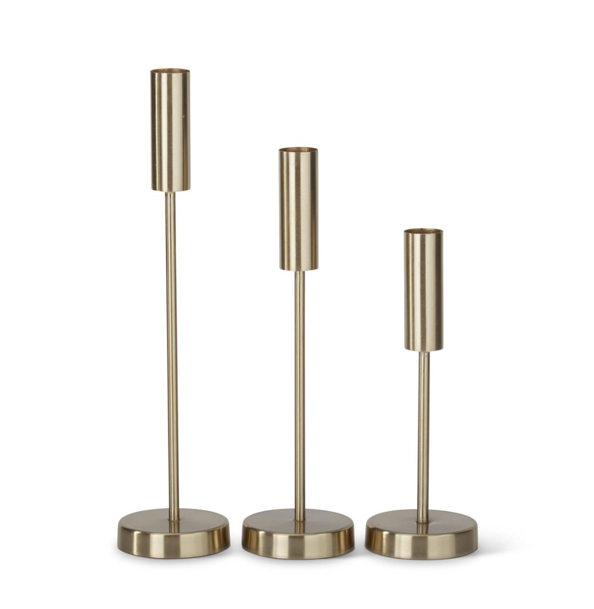 Slender Gold Taper Holders