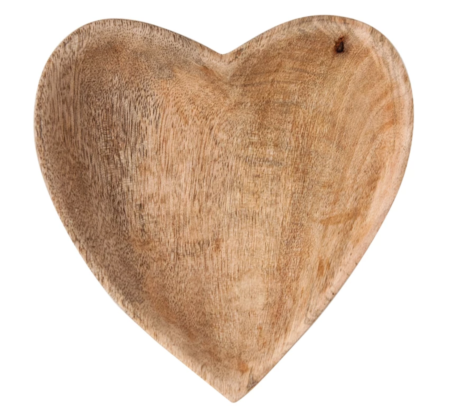 Mango Wood Heart Bowl
