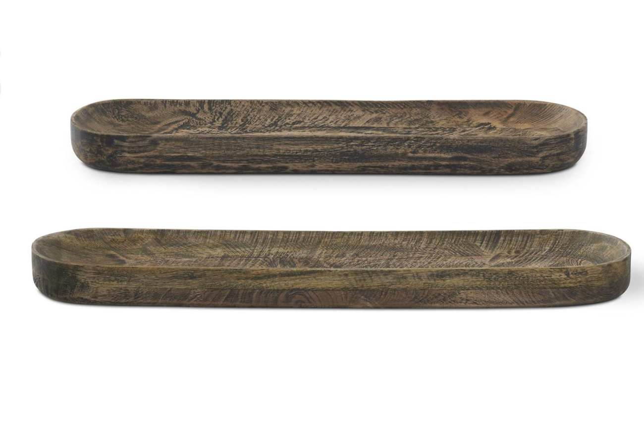Oblong Mango Wood Trays