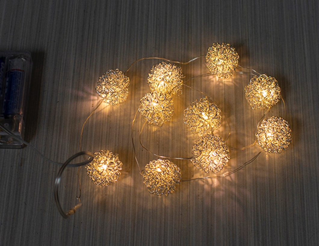 Fuzzy Ball Light Strand