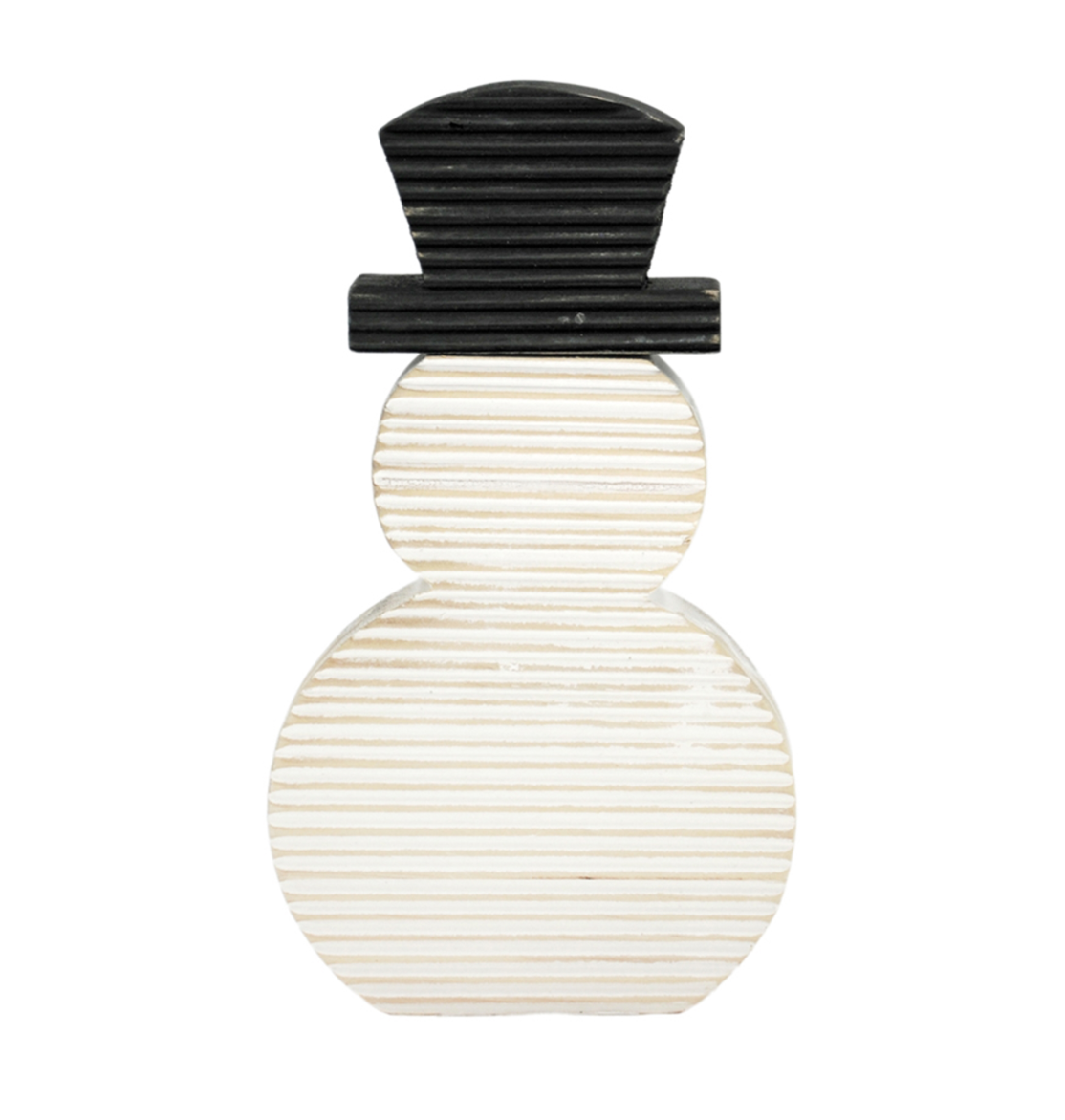 Black & White Snowman Block