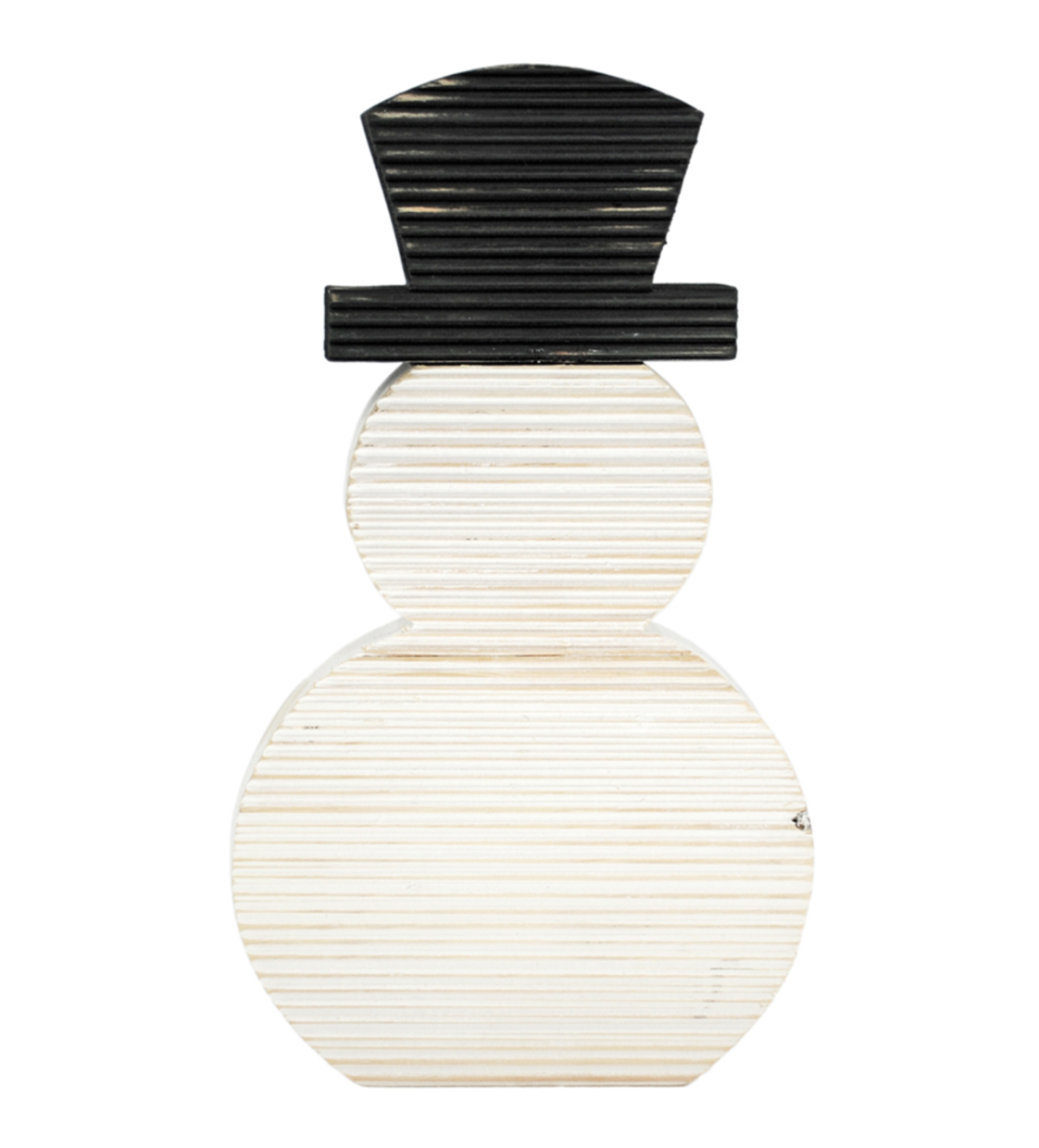 Black & White Snowman Block