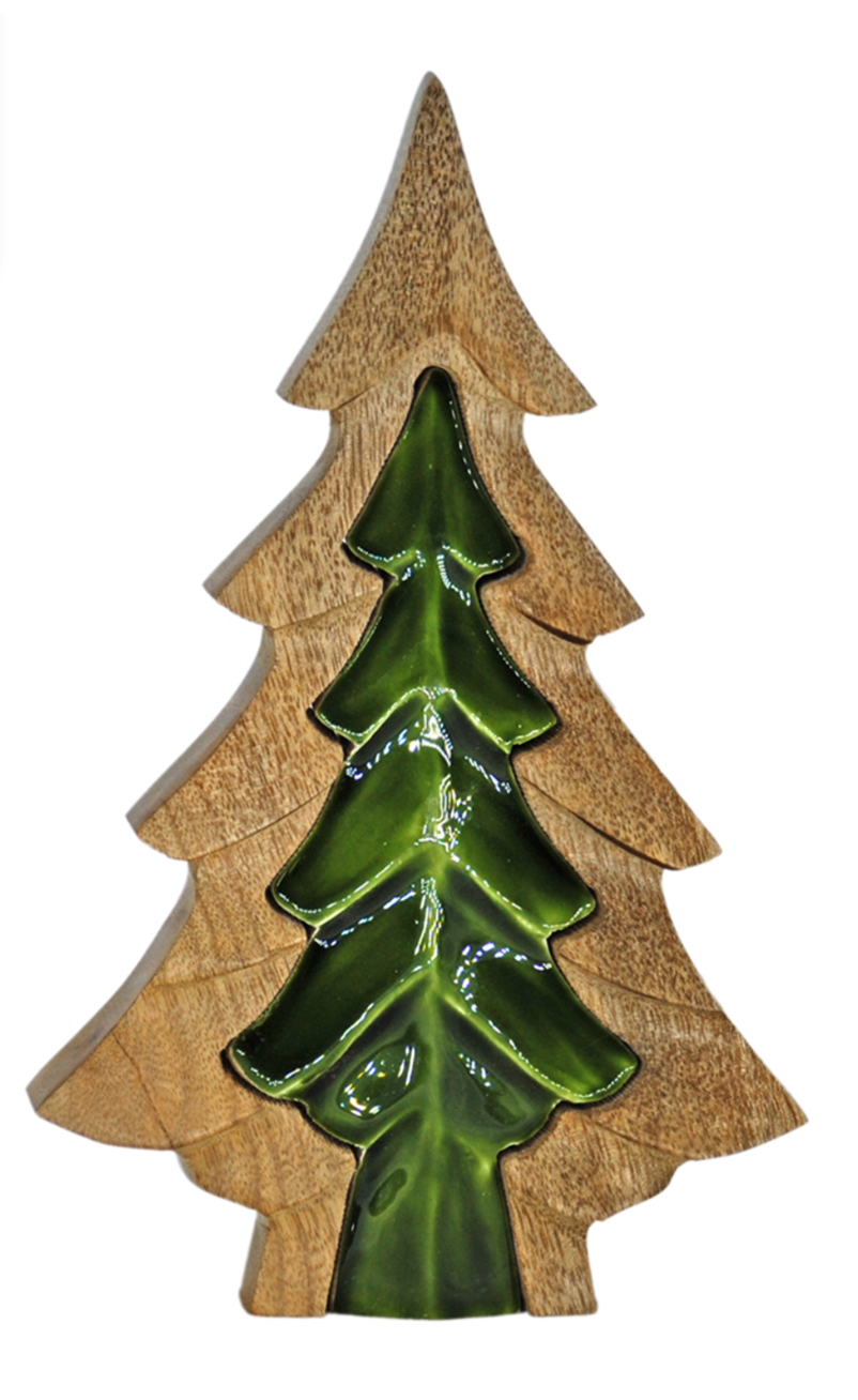 3D Wood & Enamel Tree