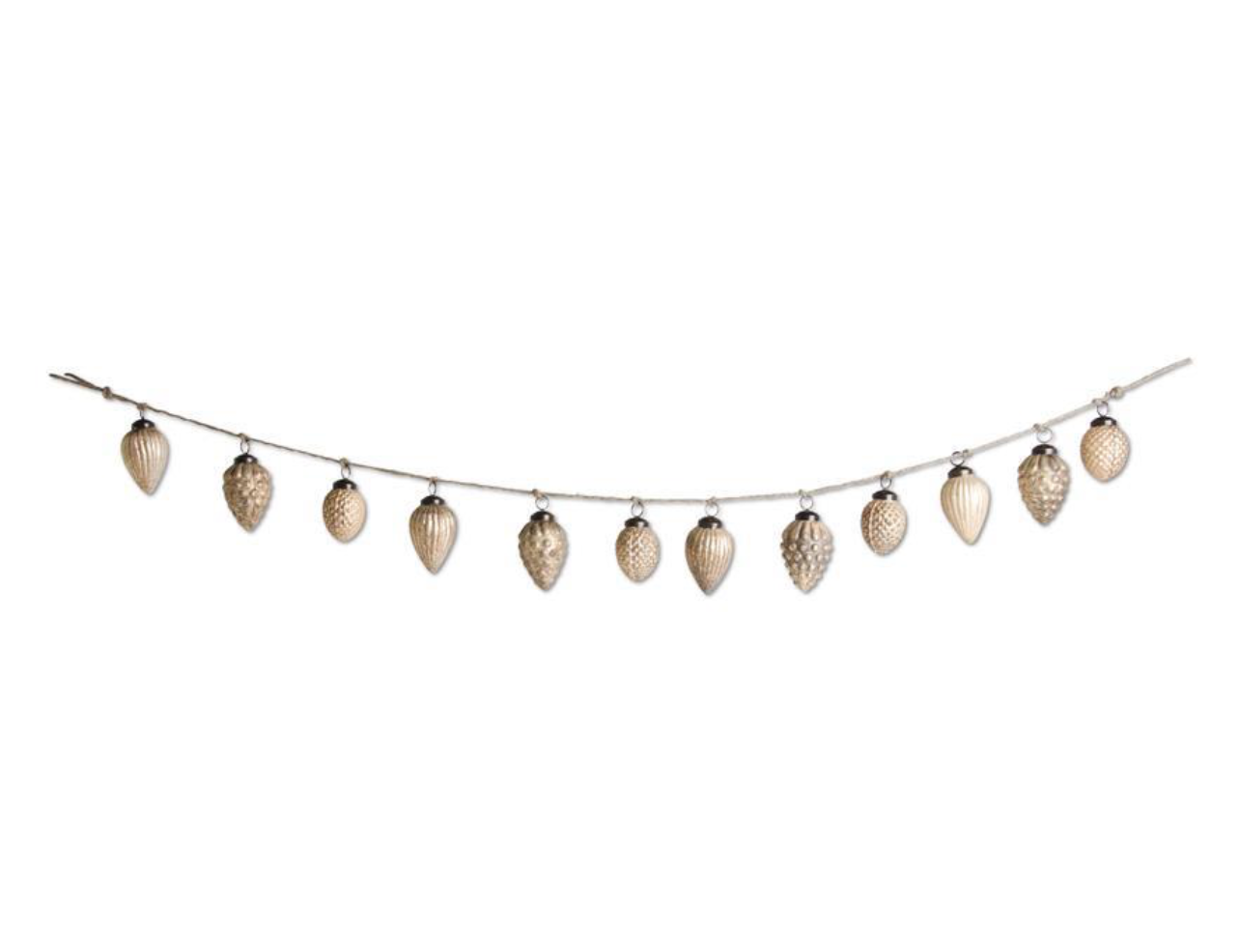 Mercury Glass Ornament Garland