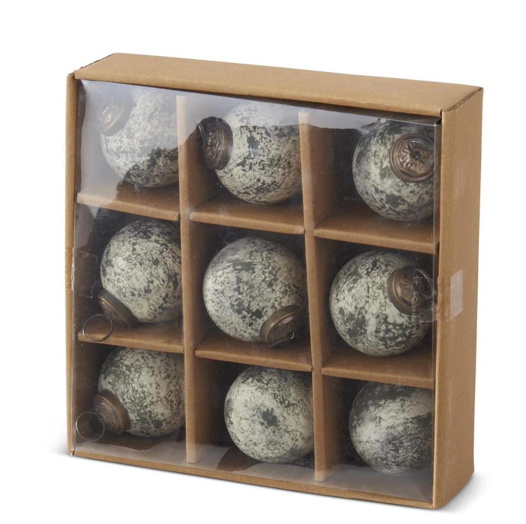 2.5” Speckle Glass Ornaments