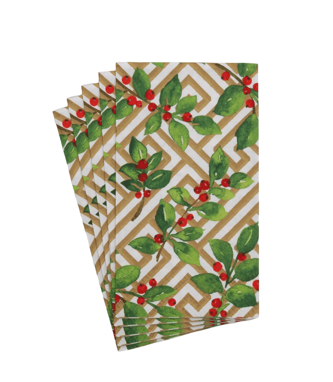 Holly and Fretwork Guest Towels