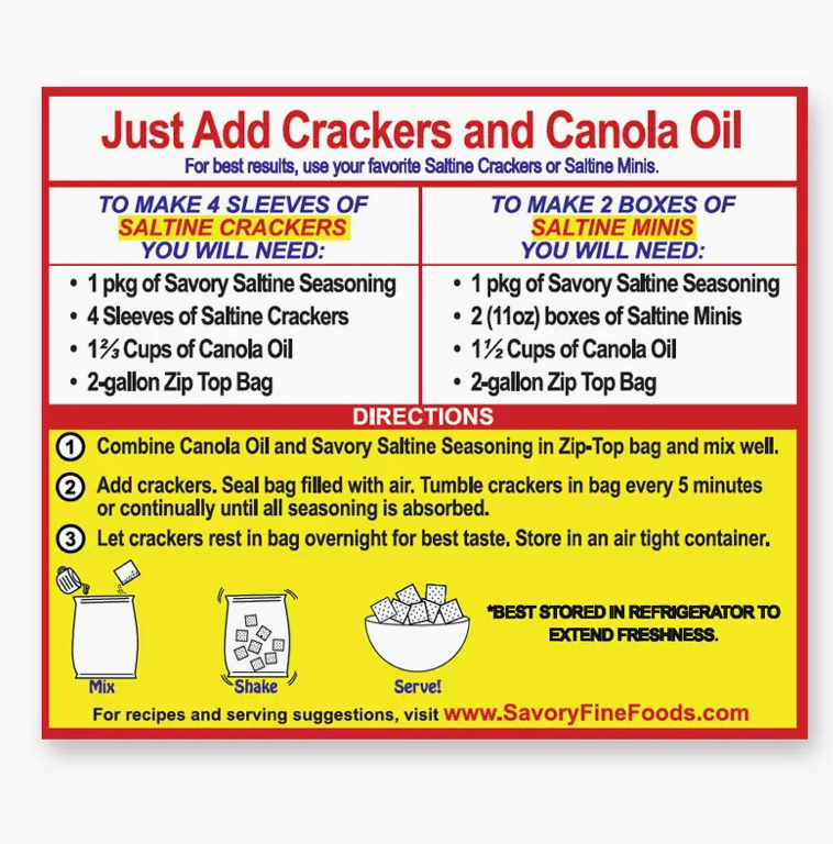 Savory Gourmet Cracker Seasoning