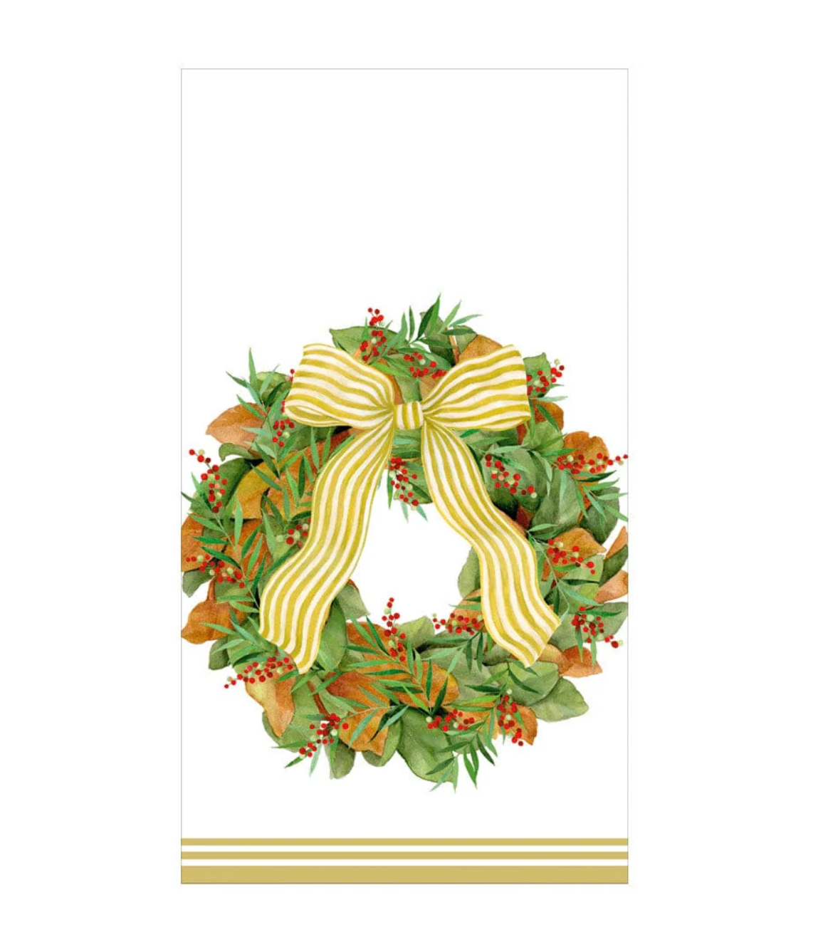 Magnolia Wreath Guest Towels