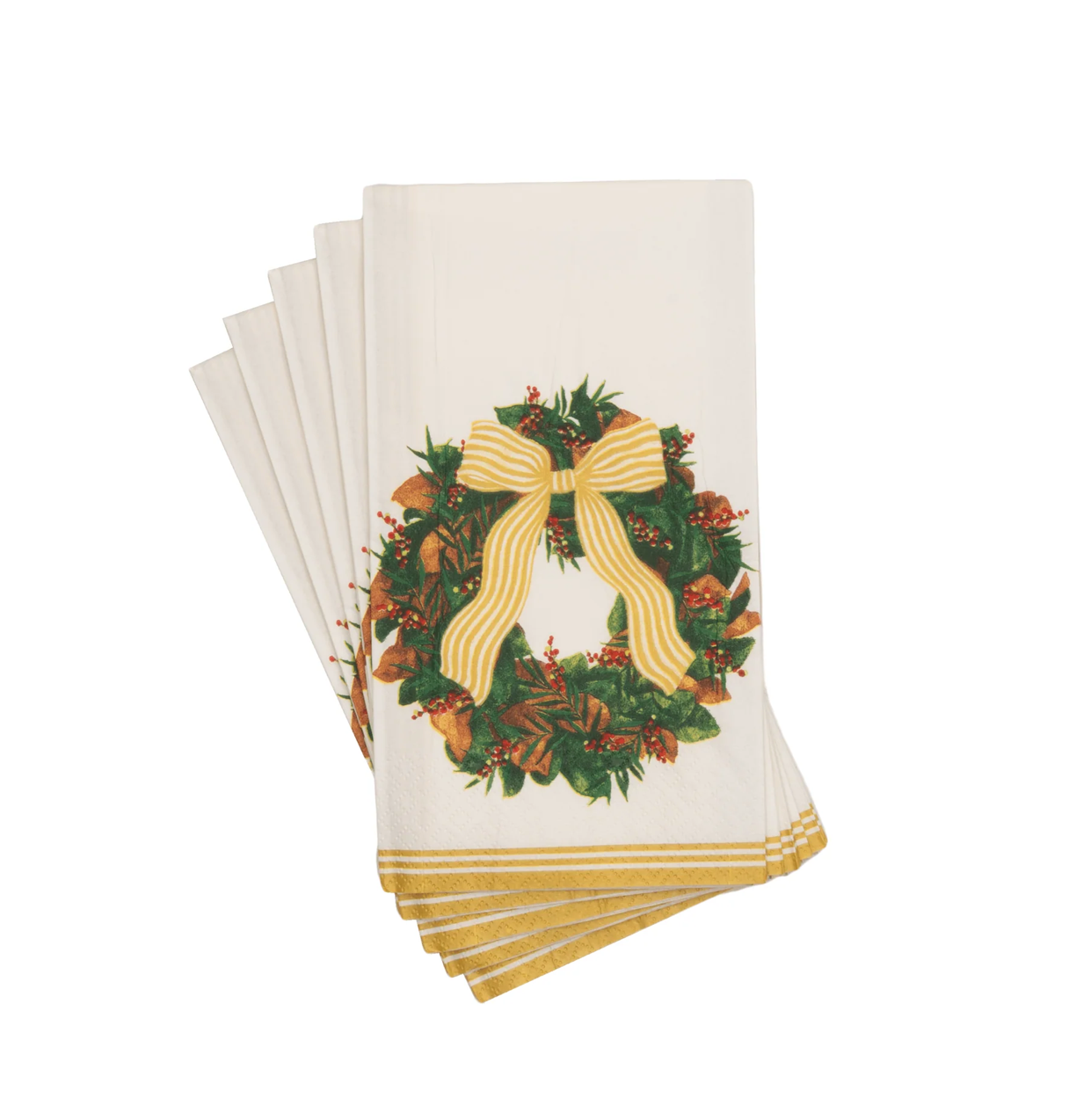 Magnolia Wreath Guest Towels