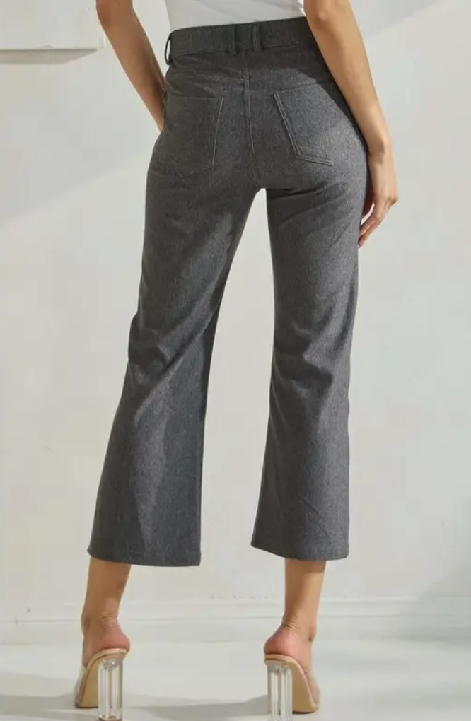 Classic Straight Leg Crop Pants