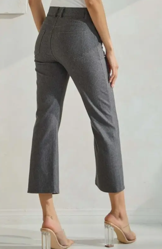 Classic Straight Leg Crop Pants