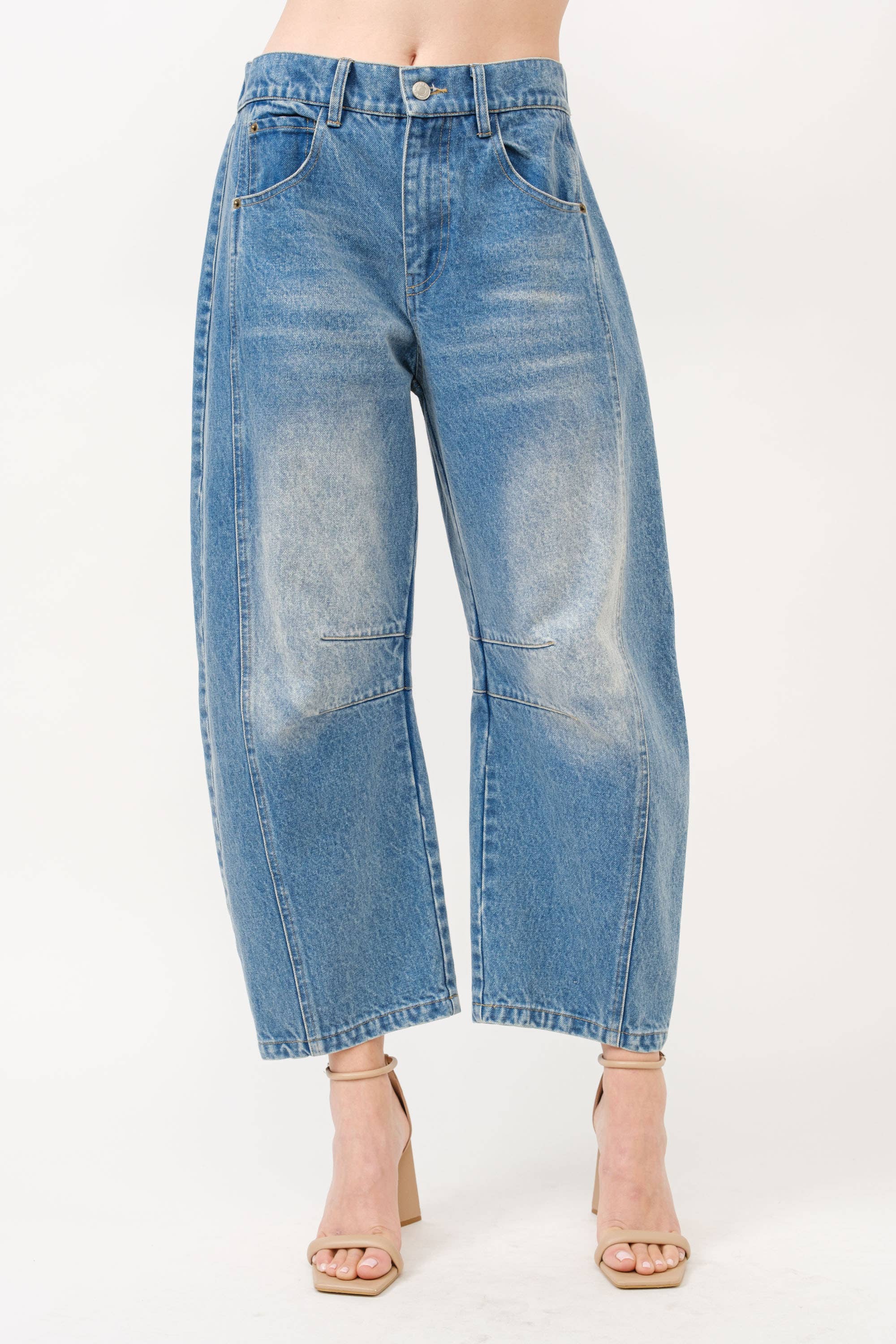 Highrise Barrel Jeans