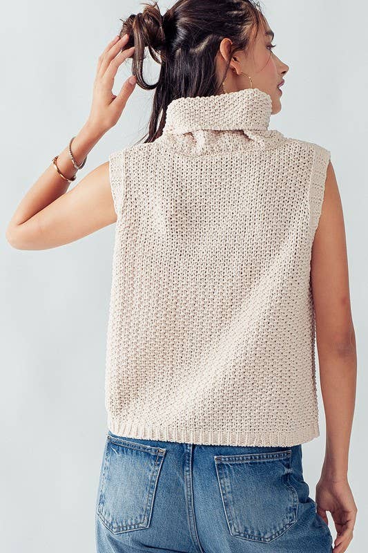 Sleeveless Cowl Neck Top