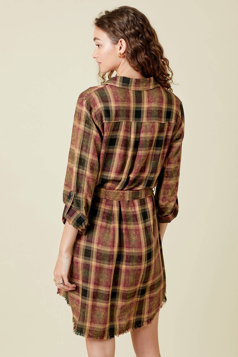 Plaid Shirt Dress