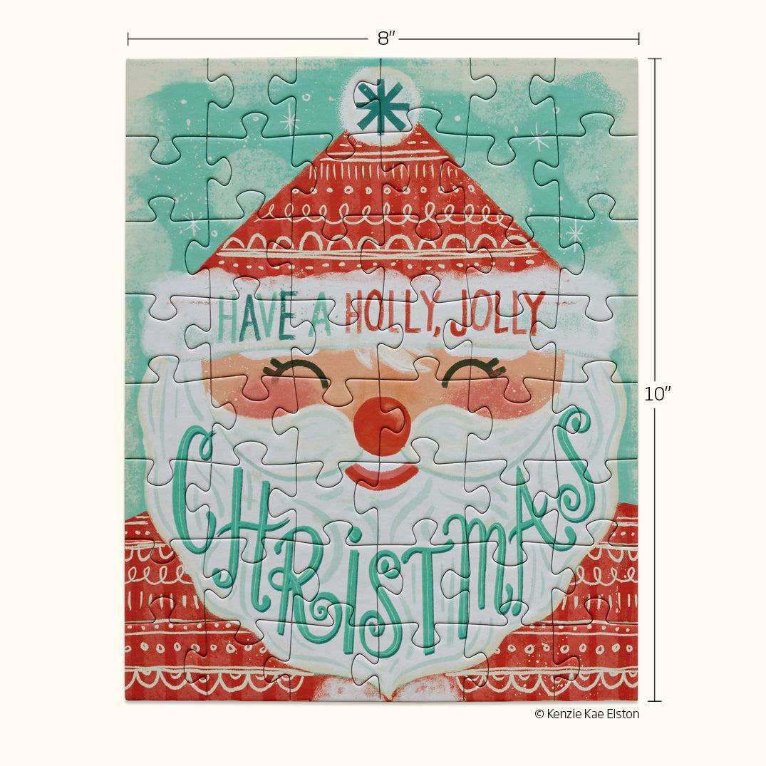 Holly Jolly Santa - 48 Piece Puzzle