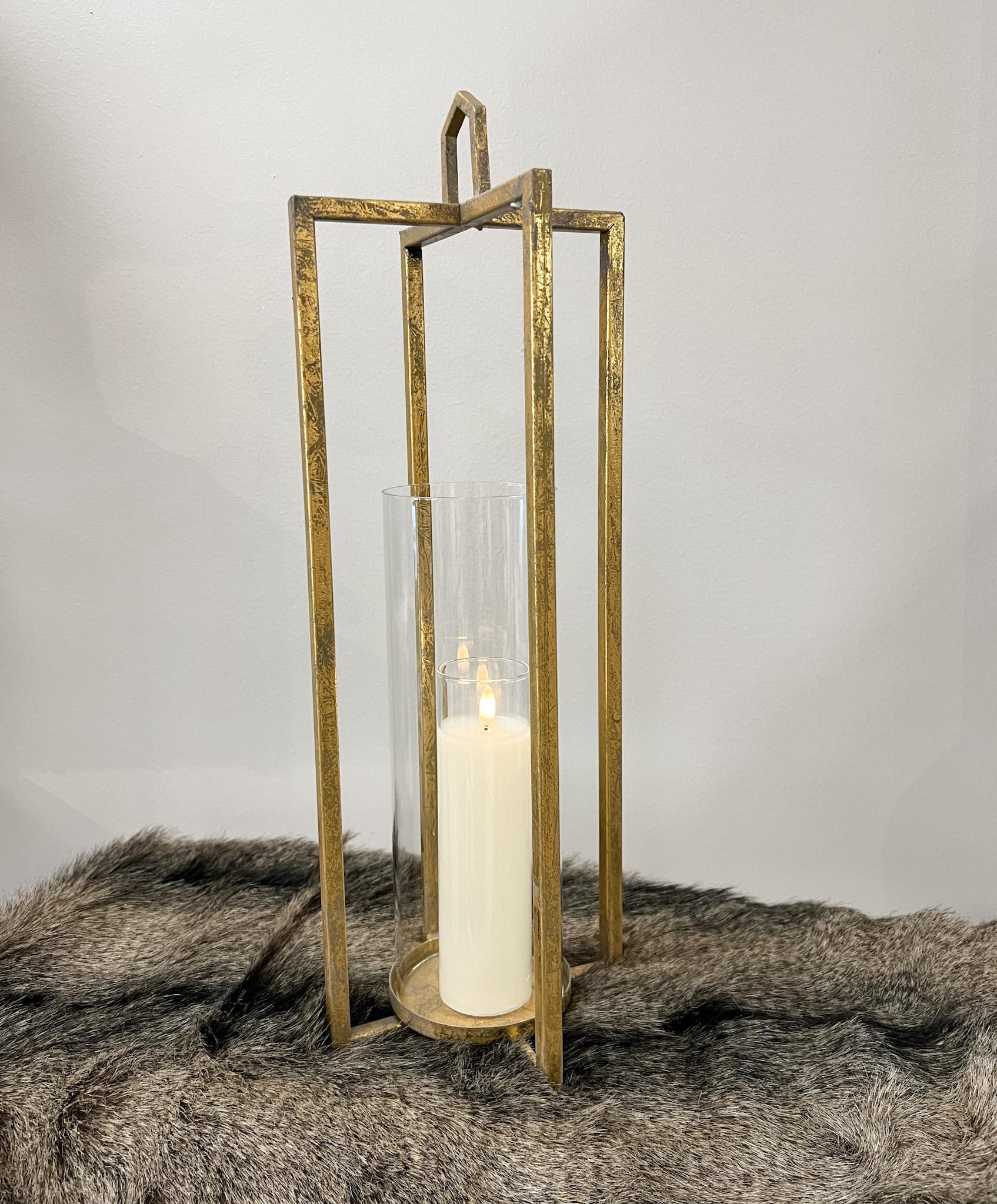 Open Concept Gold Lanterns