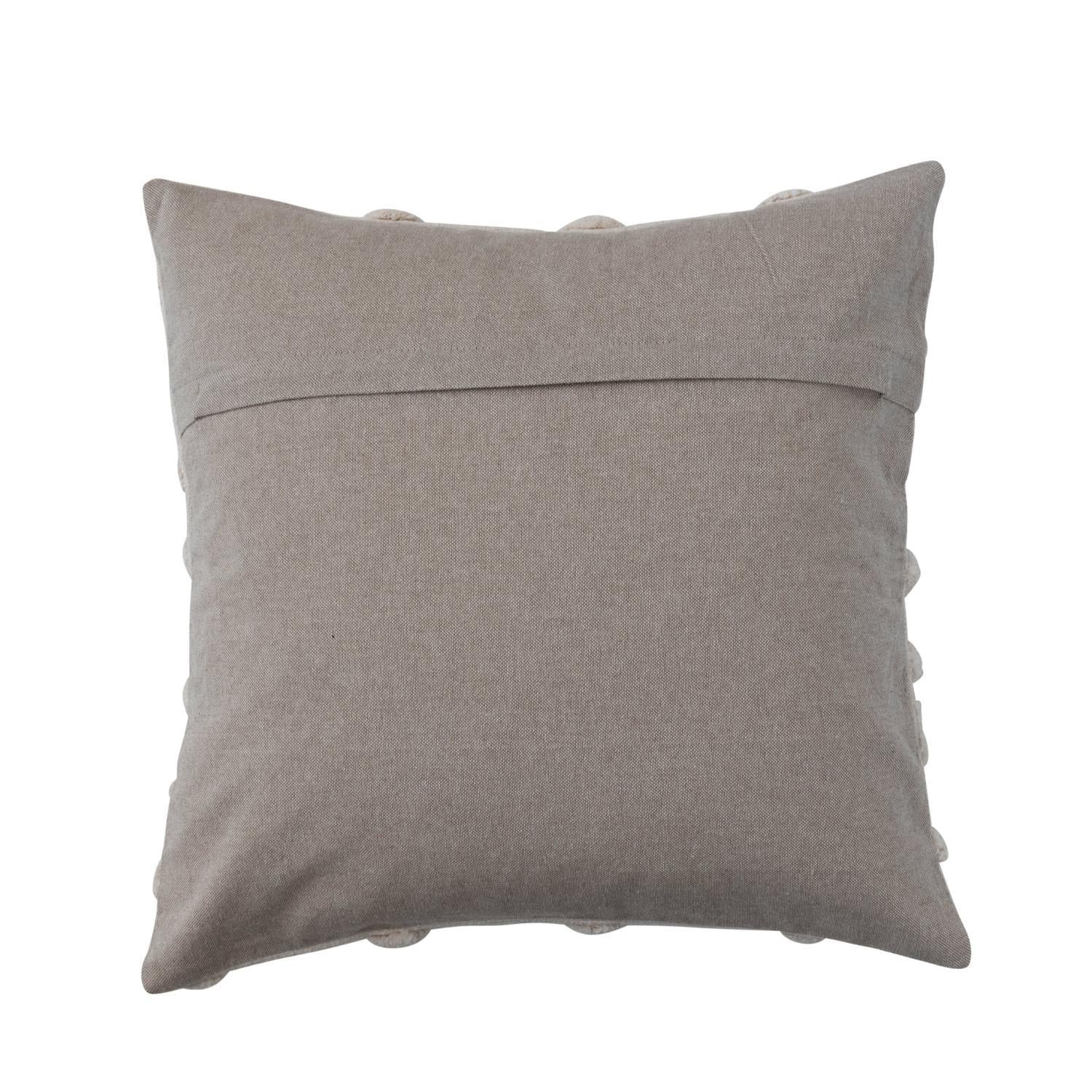 Tufted Pillow & Chambray Back, Down Fill