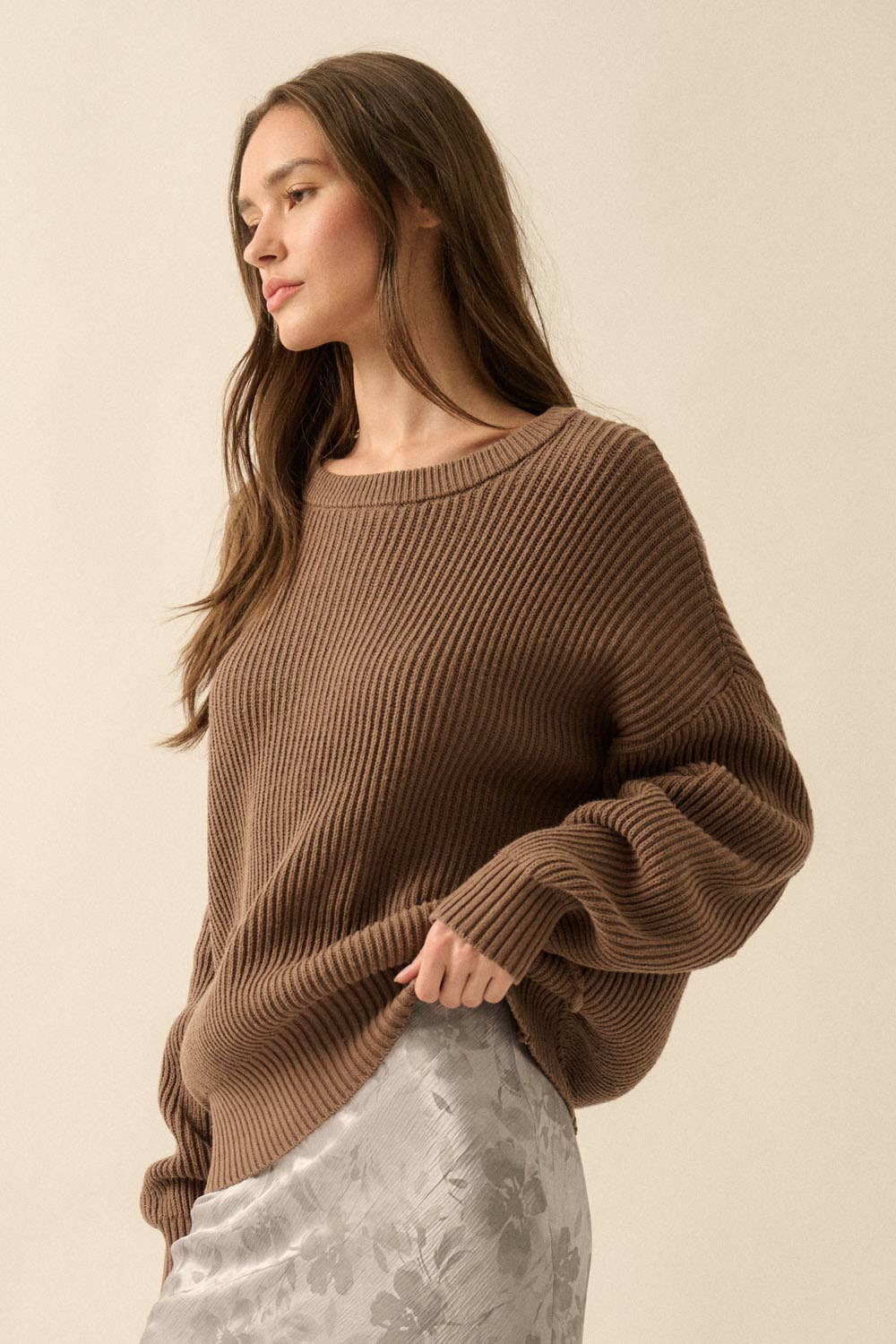 Ribbed Knit Sweater