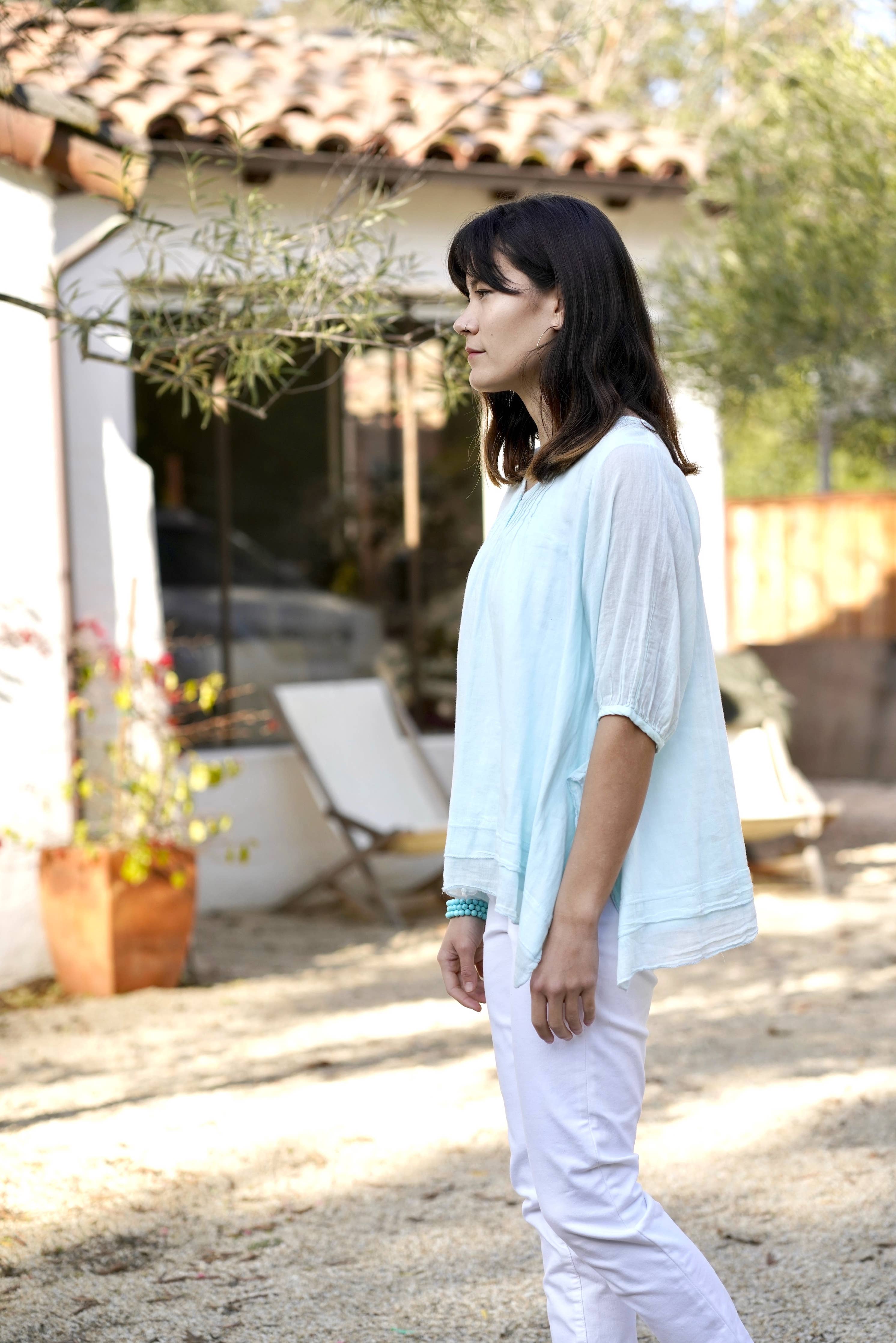 Flowy Cotton Blouse