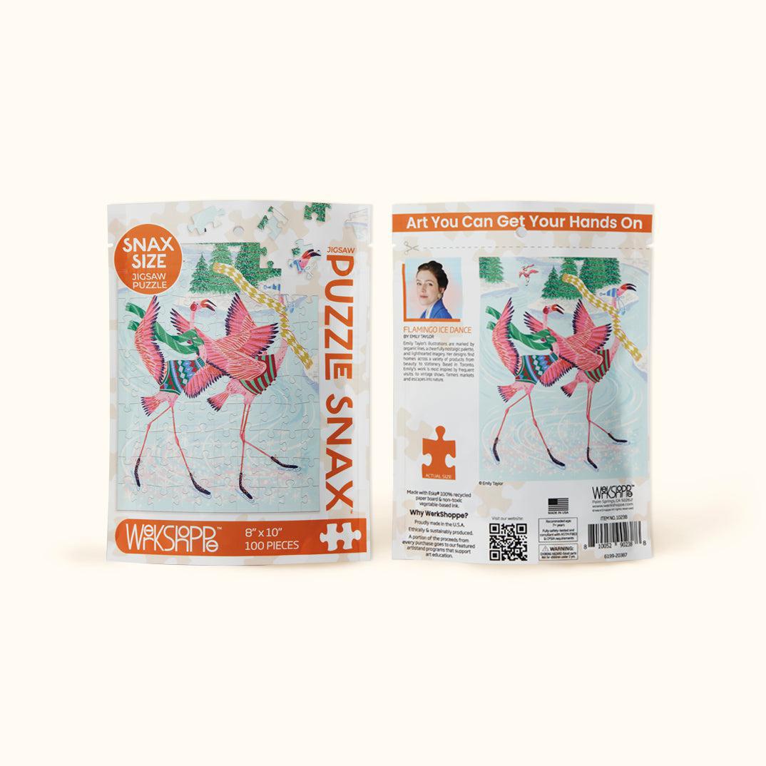 Flamingo Ice Dance - 100 Piece Puzzle