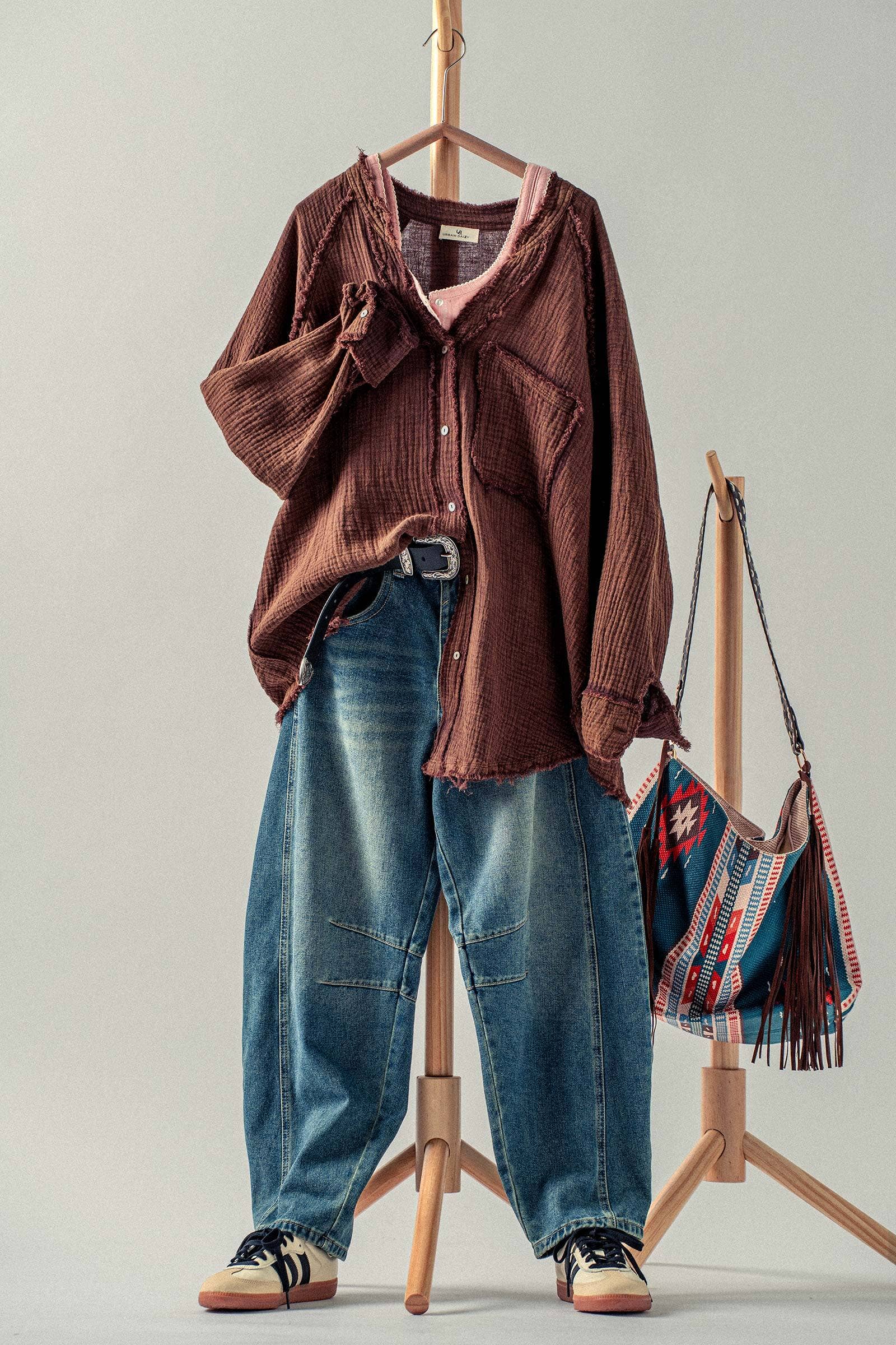 Double Gauze Oversized Shirt