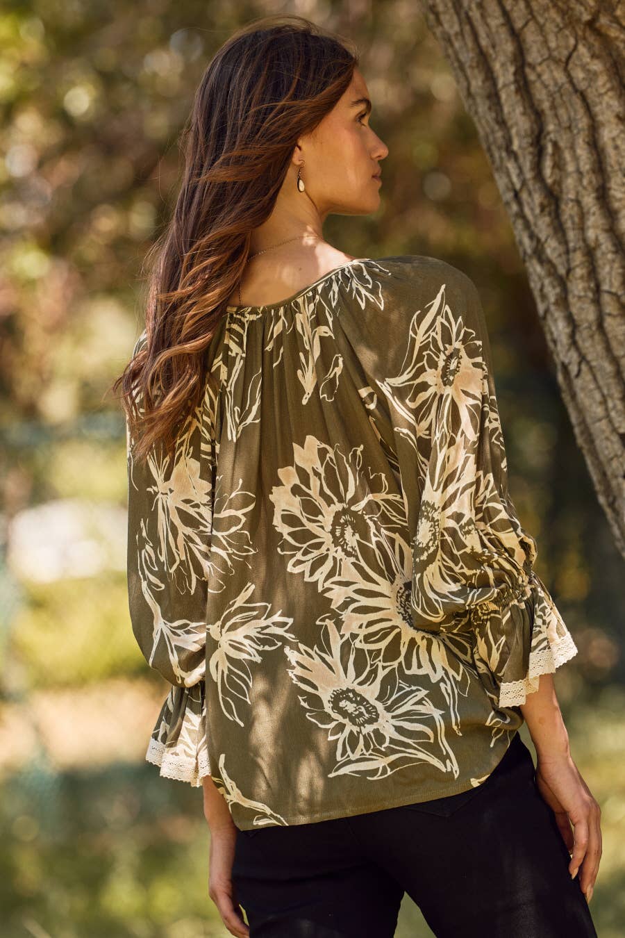 Boho Floral Printed Blouse