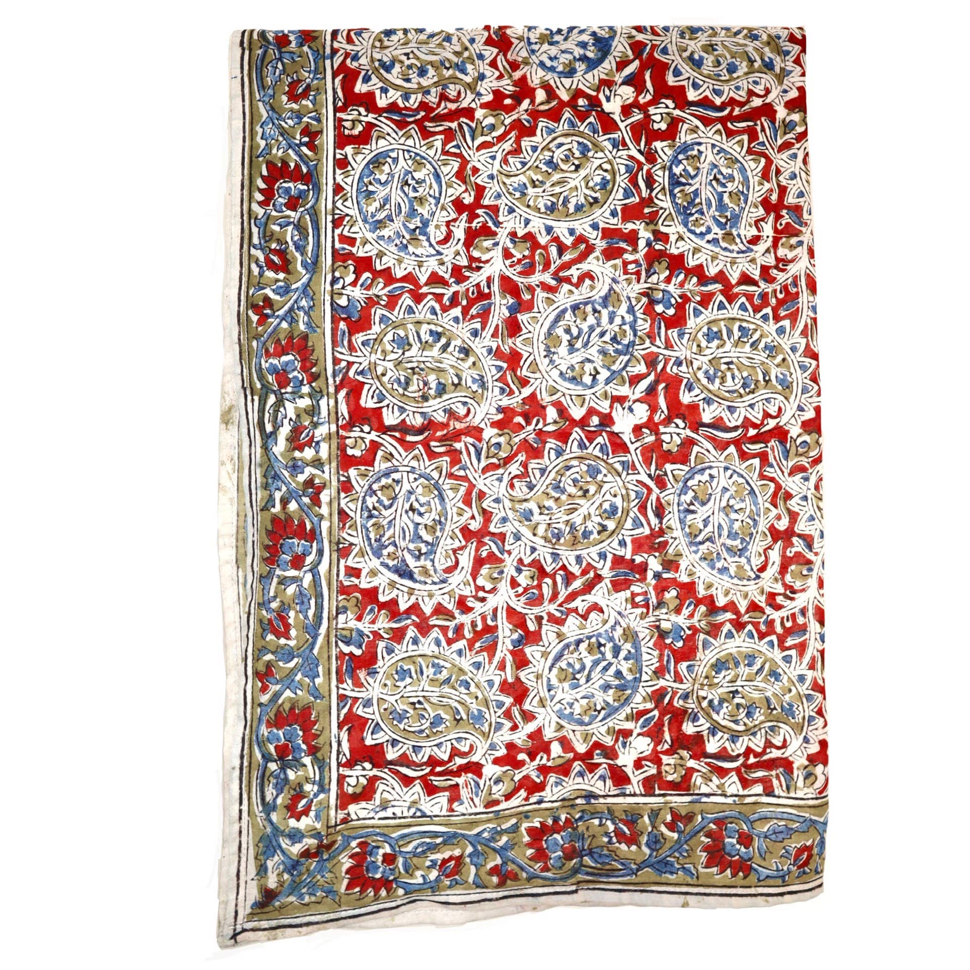 Cotton Voile Bandana - Red/Blue